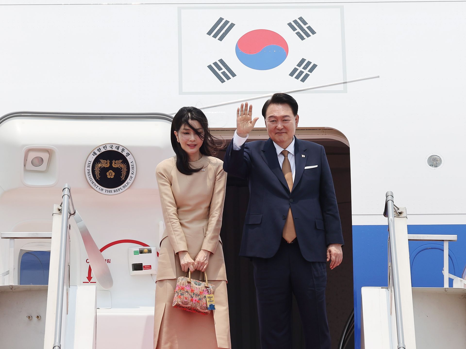 President Yoon Suk Yeol en zijn vrouw Kim Keon Hee.