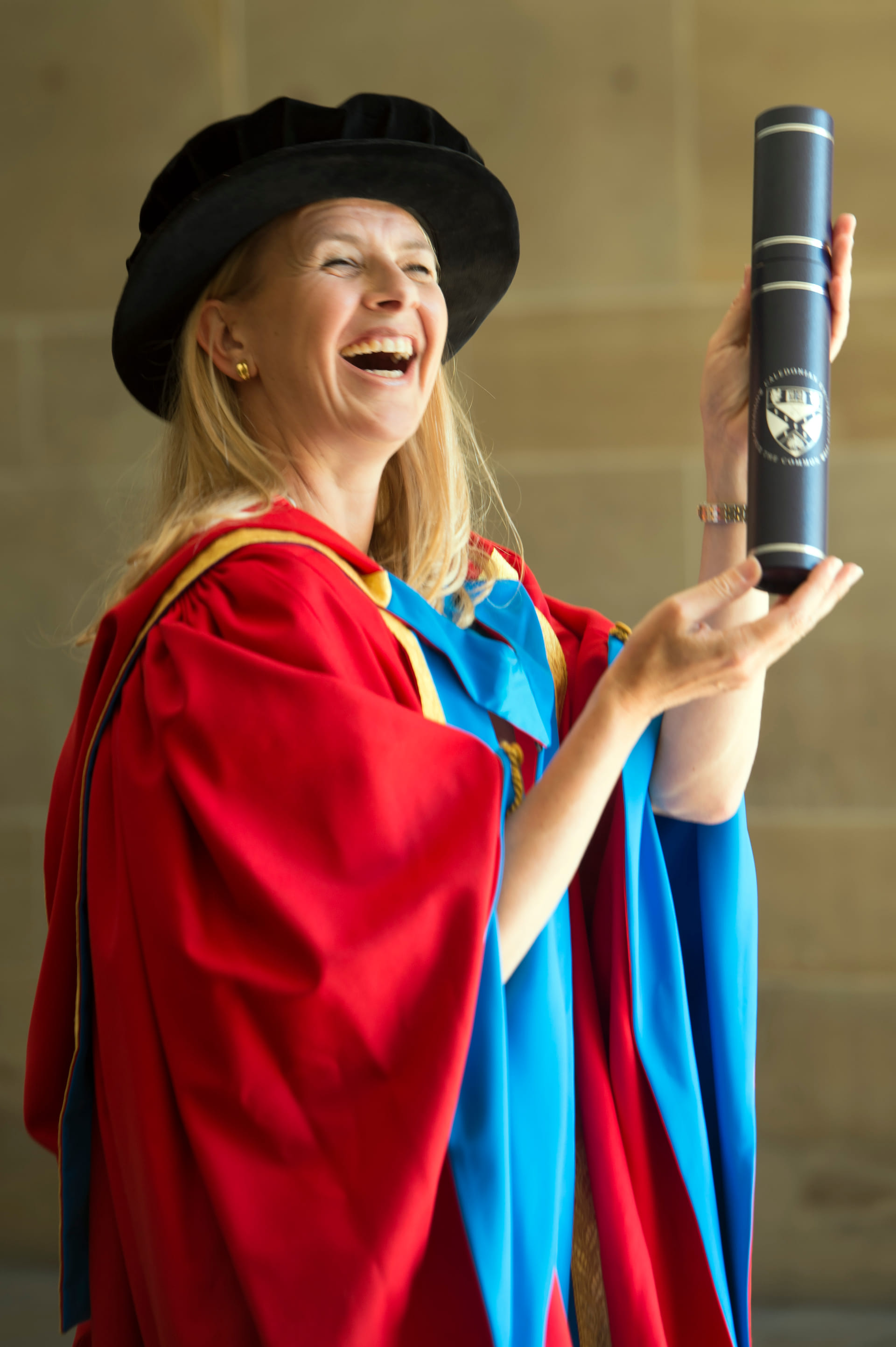 Prinses Mabel krijgt een eredoctoraat van de rechtenfaculteit van de Glasgow Caledonian University,