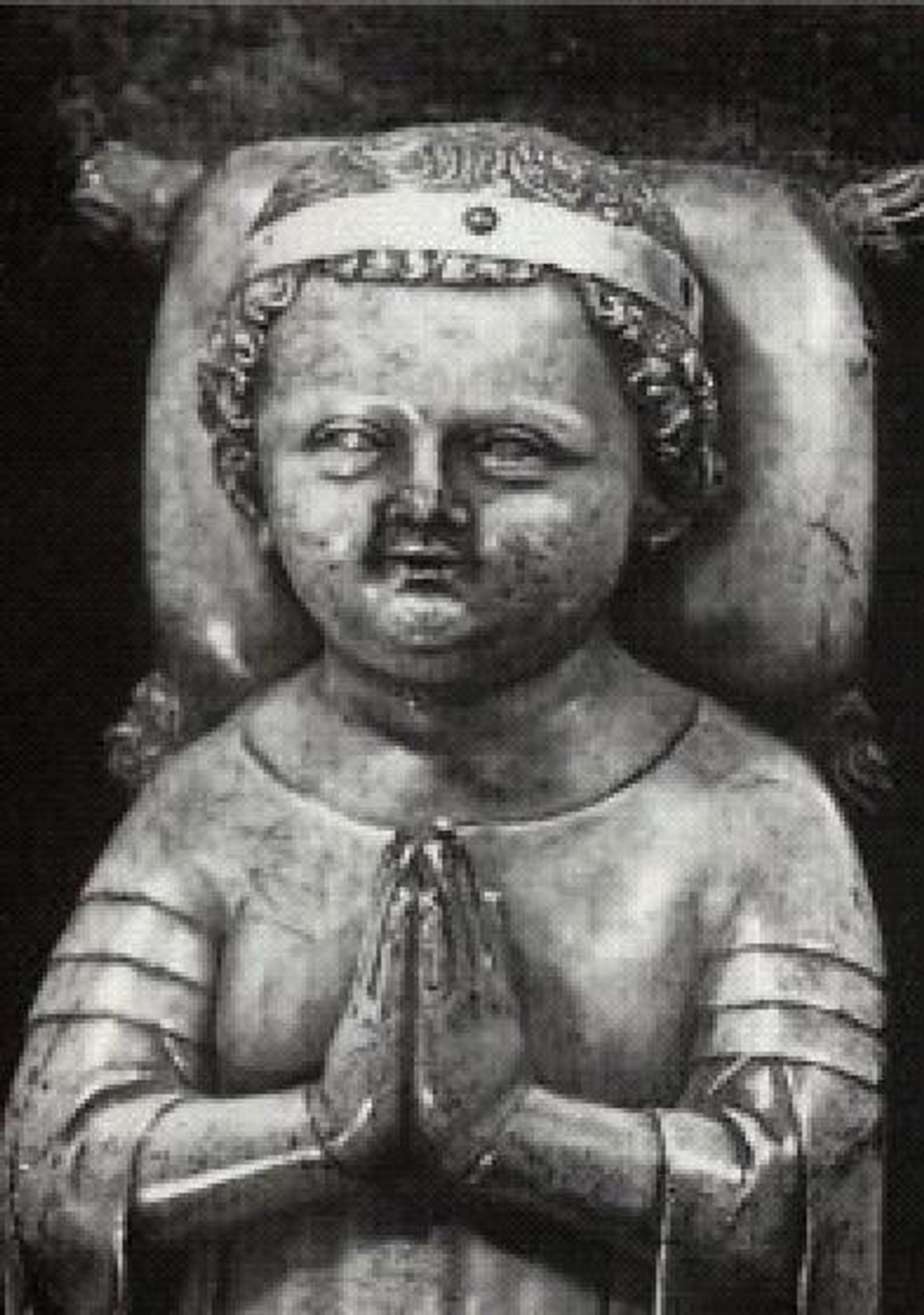 Een portret van koning Jan I, ook wel de Postume genoemd.