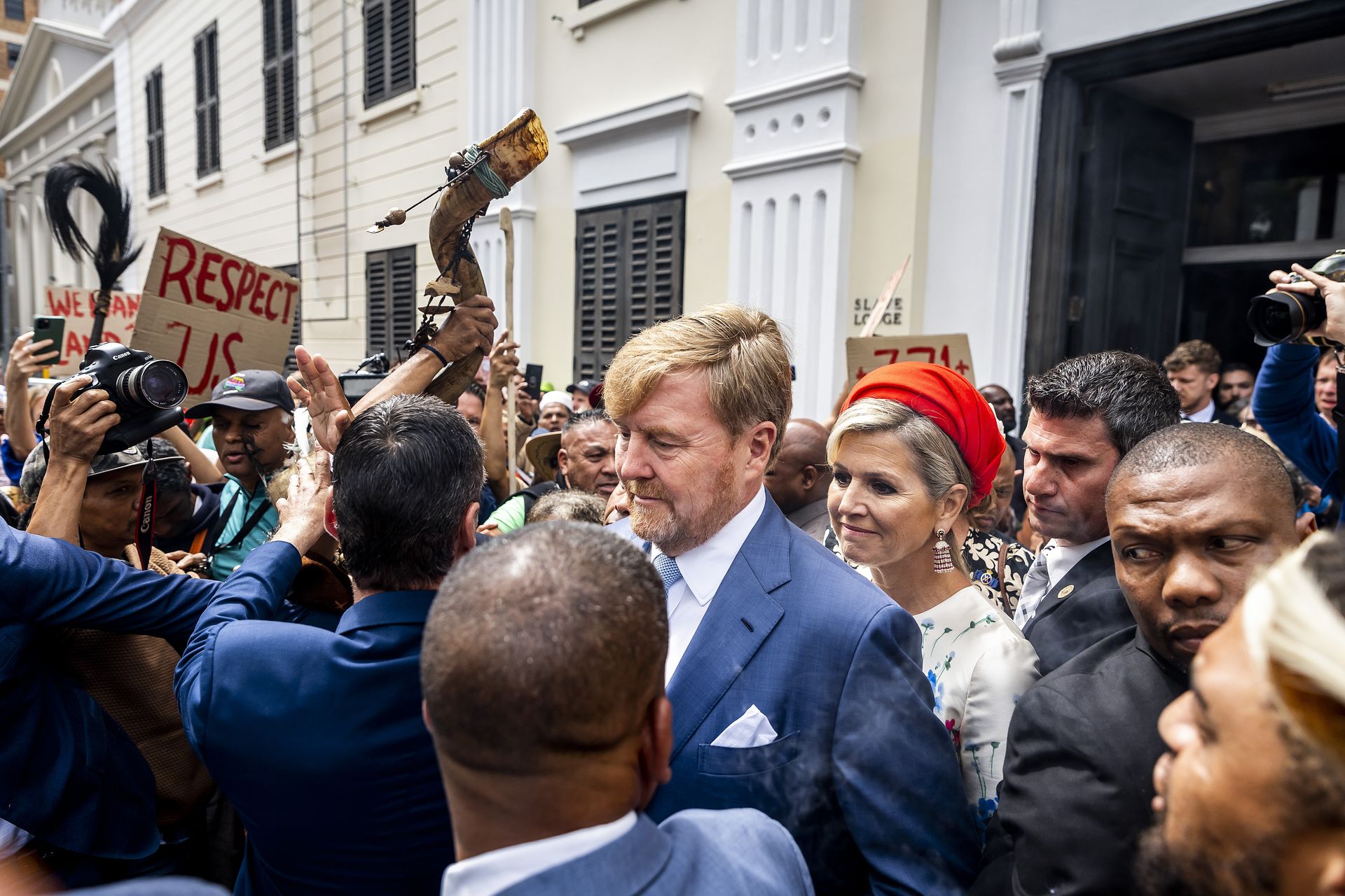 Willem-Alexander-Máxima-demonstranten