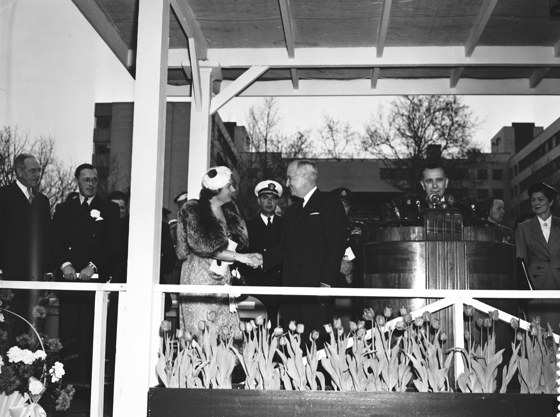 Koningin Juliana en president Truman