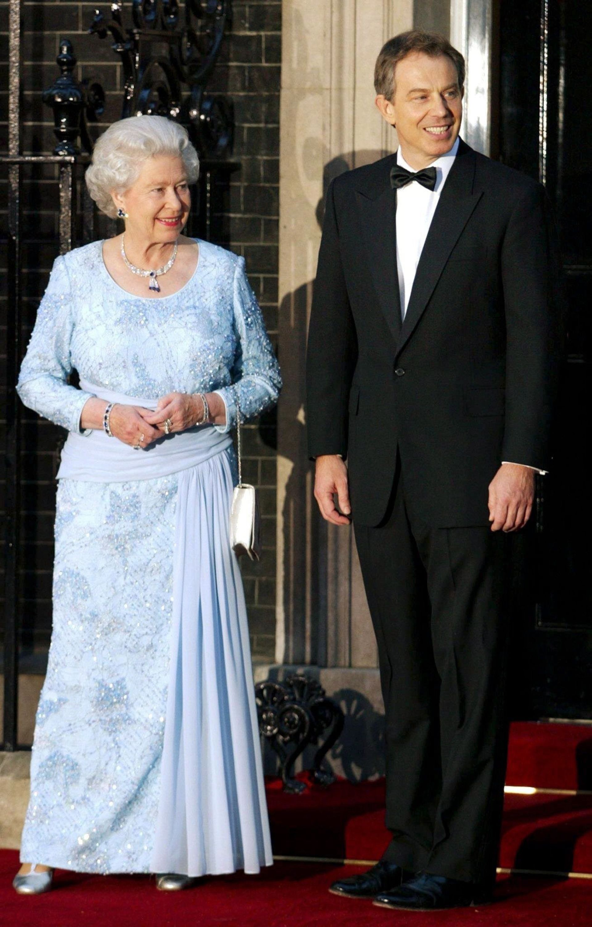 Tony Blair en koningin Elizabeth in 2002.
