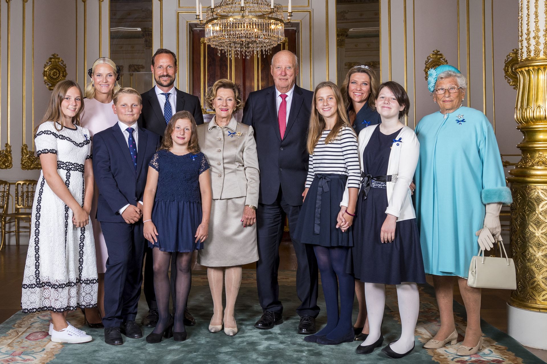 Familiefoto Noorse koninklijke familie