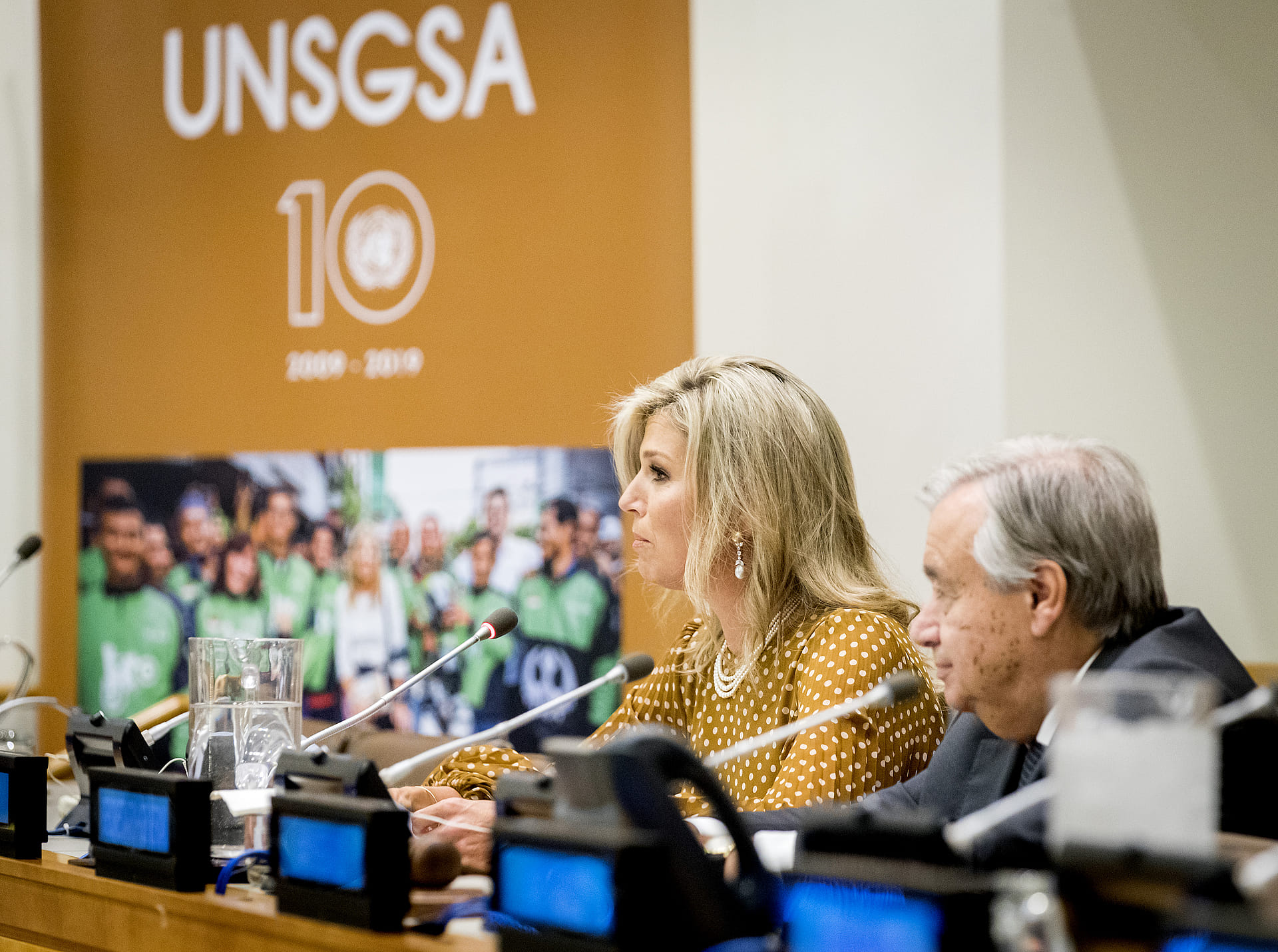 Maxima is in 2019 al 10 jaar onderdeel van de UNSGSA.