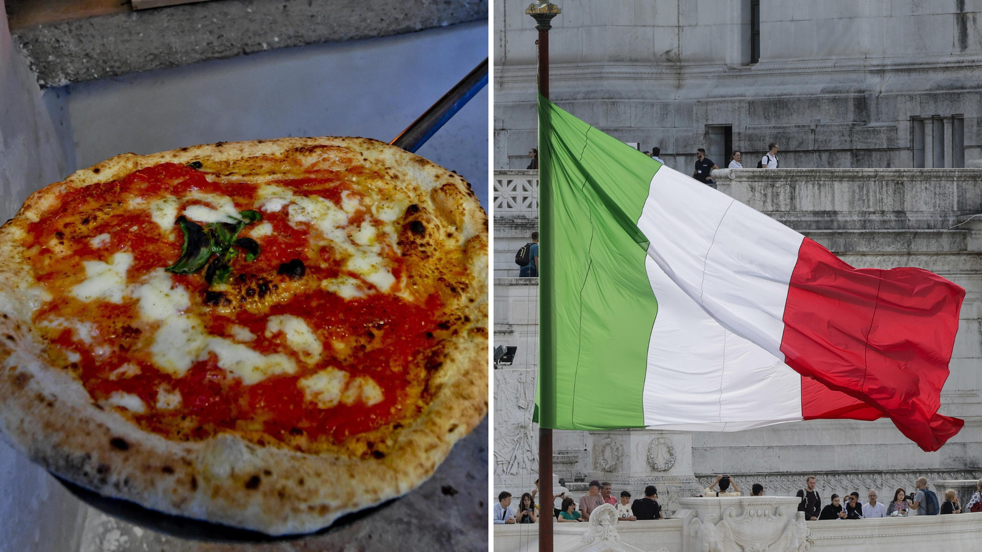 Pizza-Margherita-Italiaanse-vlag
