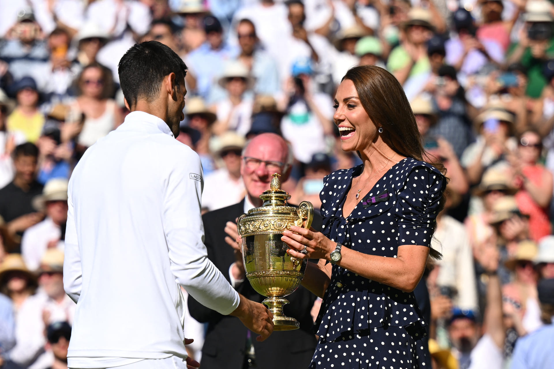 Catherine en George bij Wimbledon 2