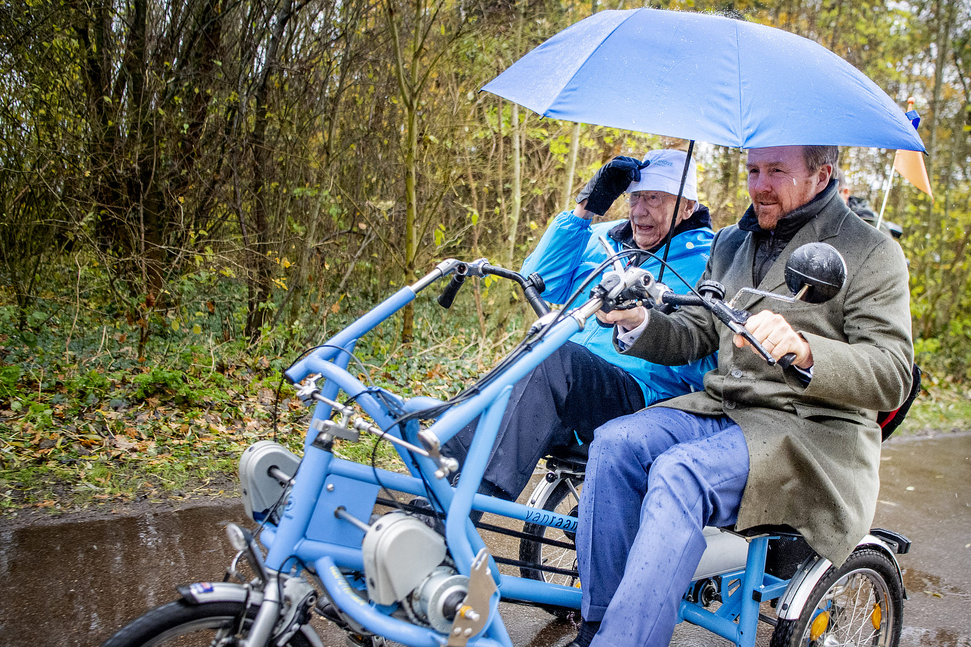 Willem-Alexander bij Fietsmaatjes