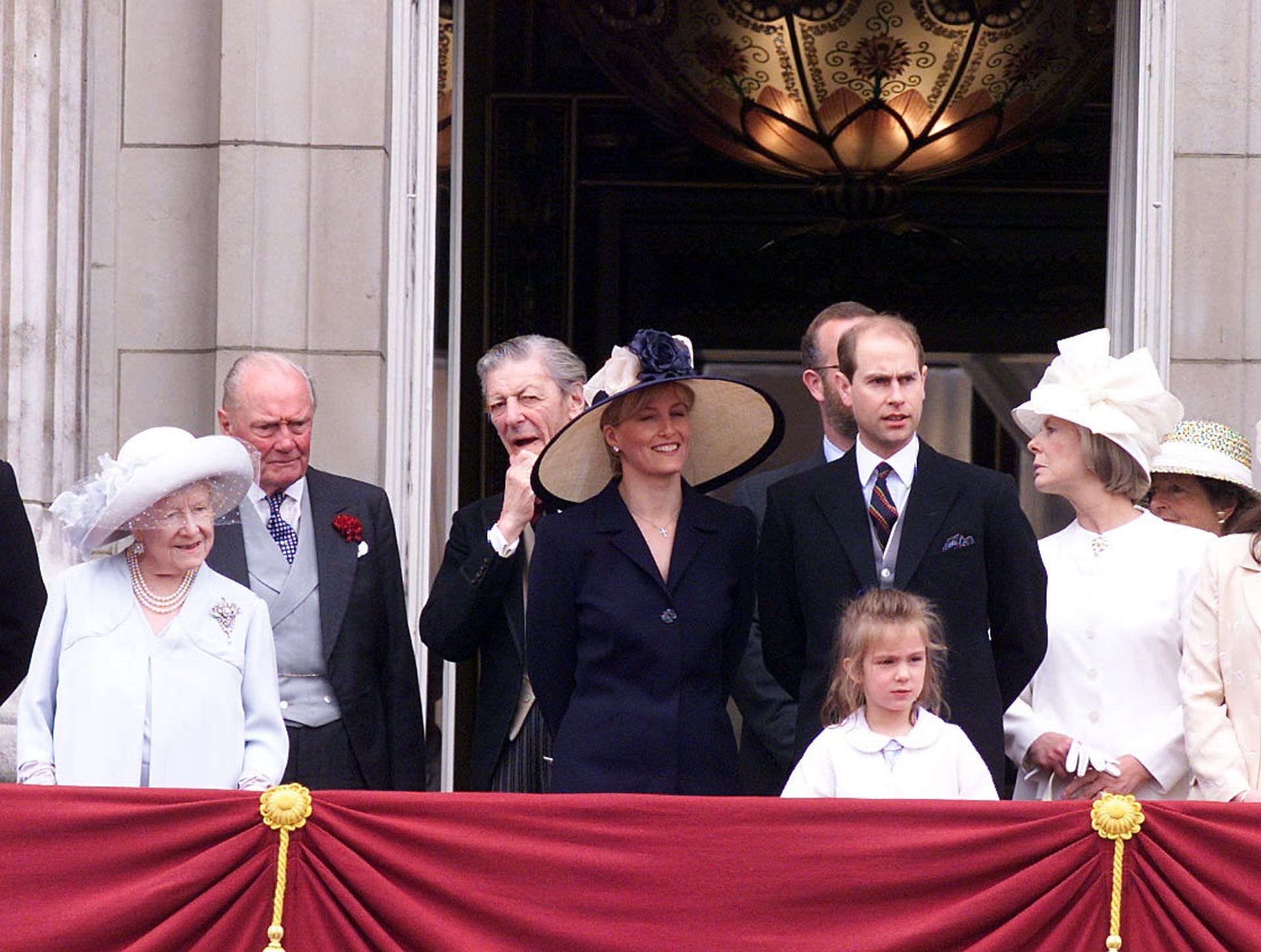 Sophie, trooping the colour