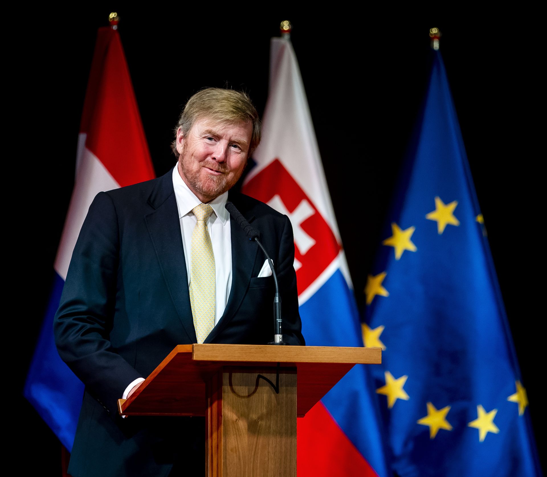 Willem-Alexander staatsbezoek Slowakije 2023