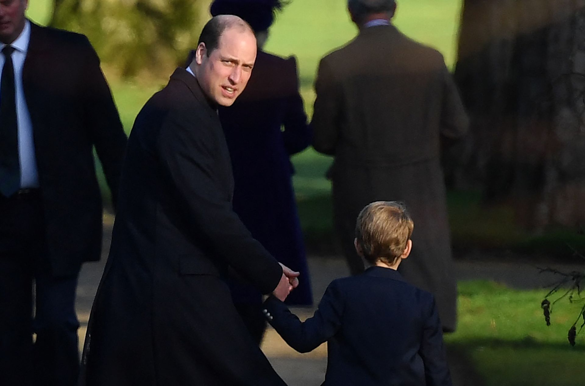 Prins William met zijn zoon, prins George in 2019.