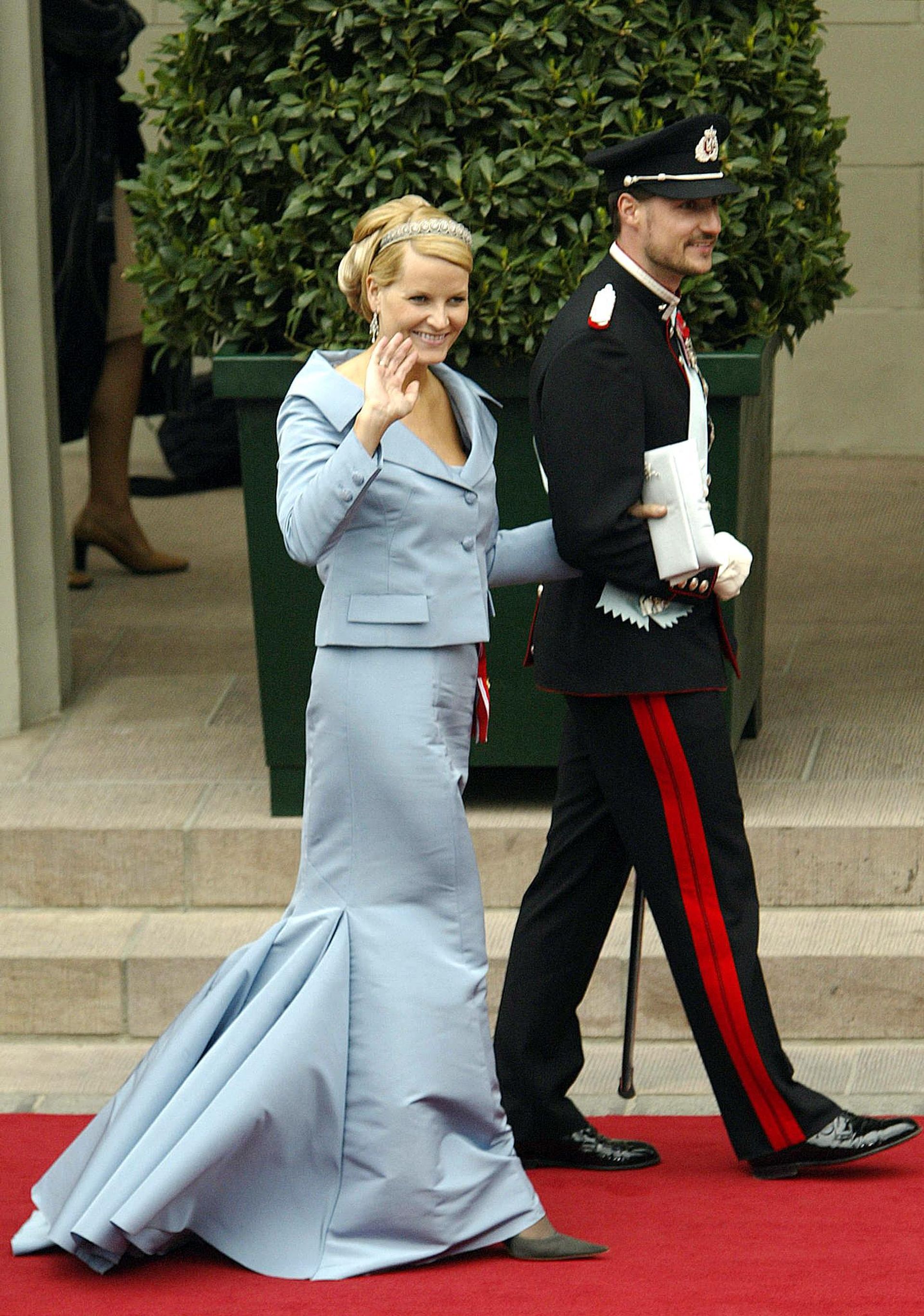 Kroonprins Haakon van Noorwegen en zijn vrouw prinses Mette-Marit.