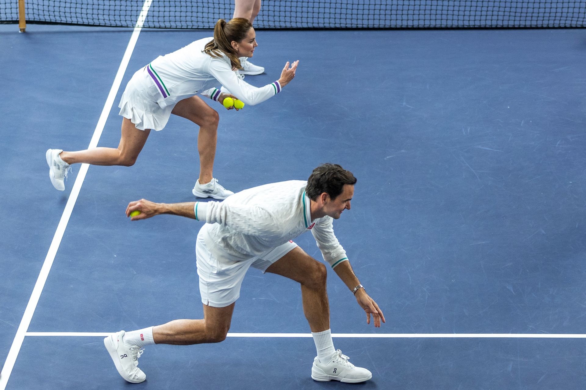 Catherine en Roger Federer