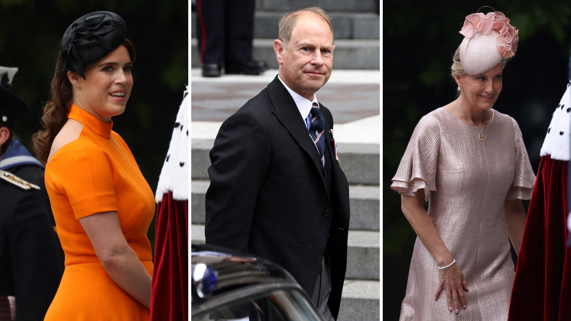 Eugenie, Edward en Sophie dankdienst