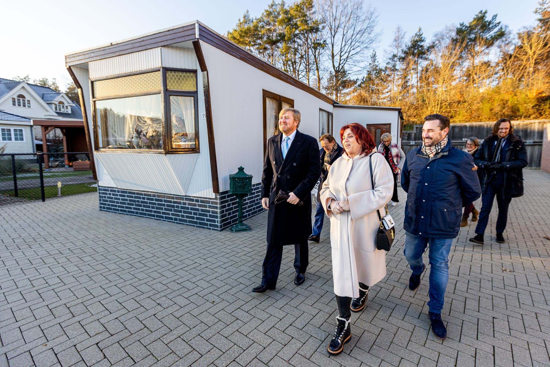 Willem-Alexander bezoekt woonwagencentrum, 2022