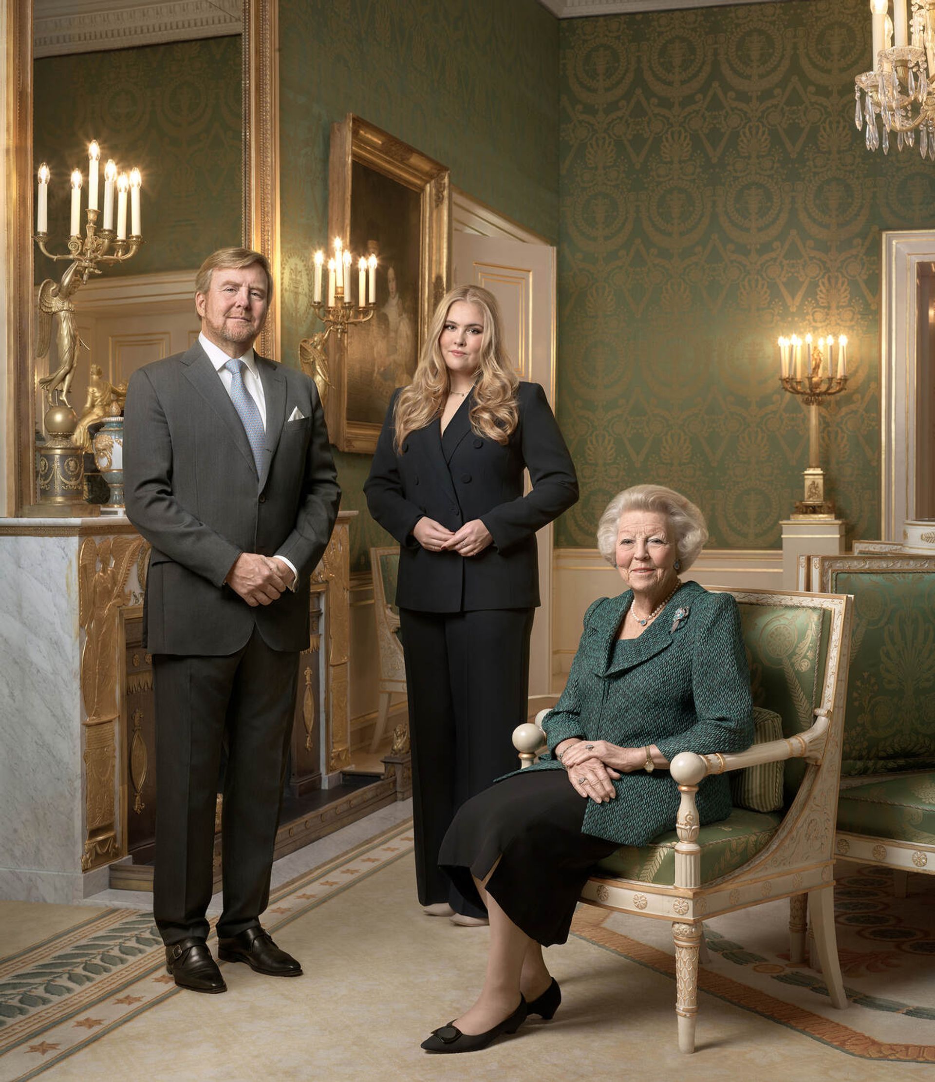 Willem-Alexander, Beatrix, Amalia, december 2022