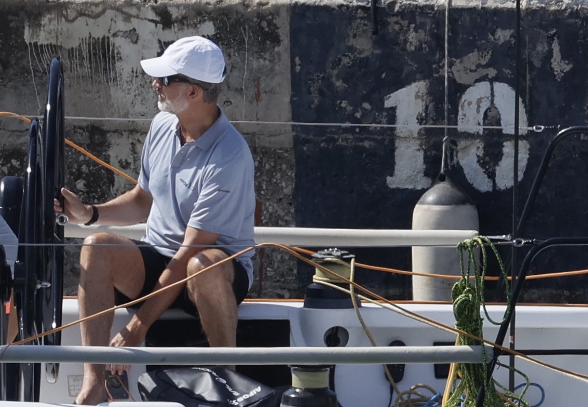 Koning-Felipe-op-zeilboot-Mallorca