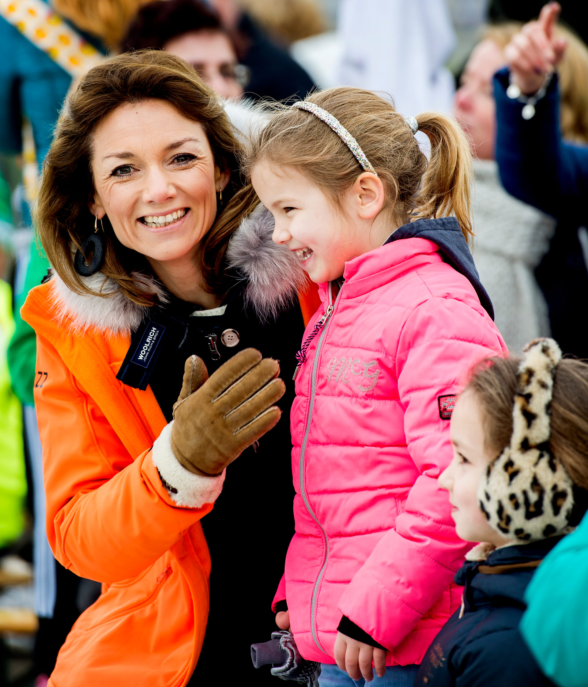 2016: Prinses Aimée tijdens de tweede editie van De Hollandse 100 op FlevOnice. Dit sportieve evenement is ter ondersteuning van onderzoek naar lymfeklierkanker.