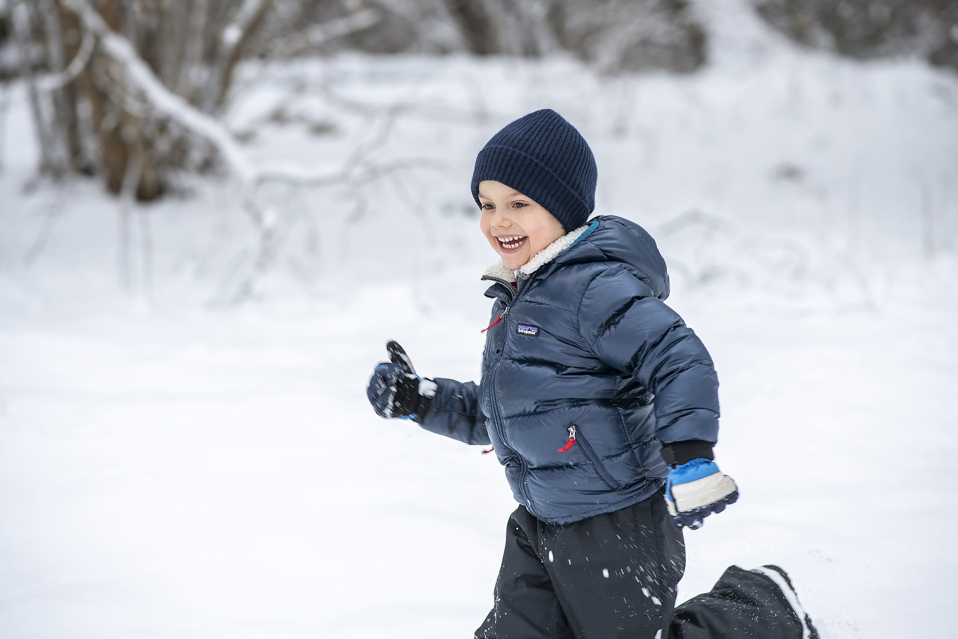 Sneeuwpret in de winter van 2021.