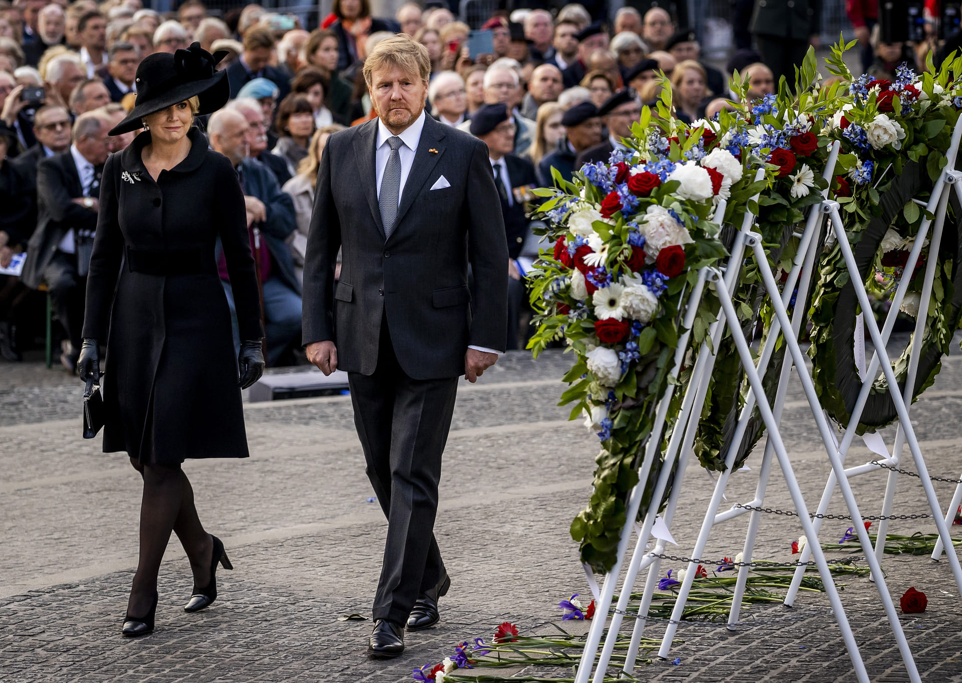 Koningspaar_dodenherdenking_Dam_2022