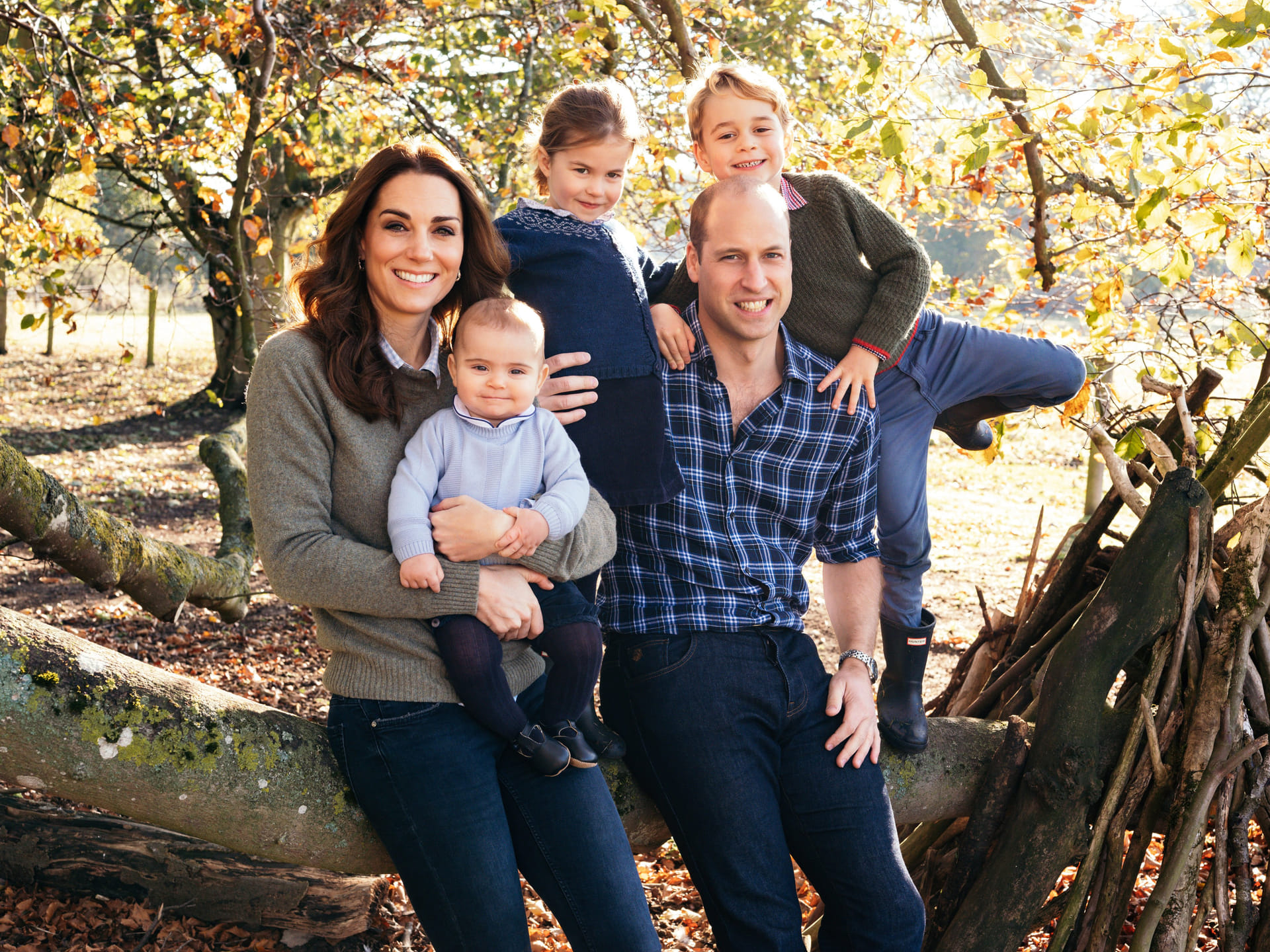 De familiefoto die Catherine aan de schoolkinderen liet zien.