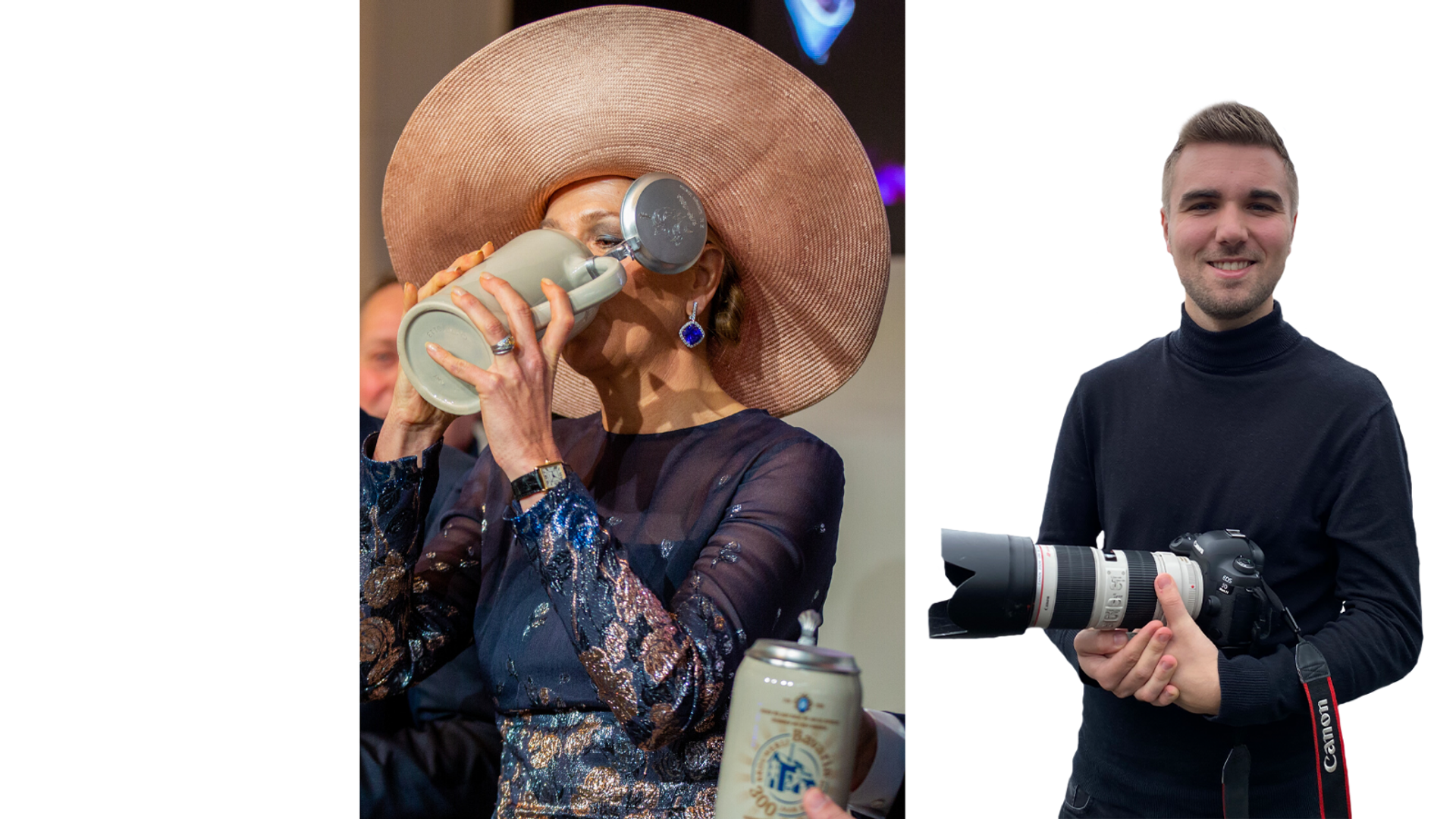 Wesley de Wit maakt deze foto van Máxima bij de viering van 300 jaar Bavaria.