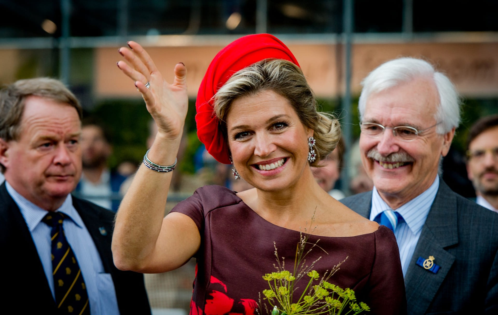 Koningin Máxima bij de opening van de Markthal.