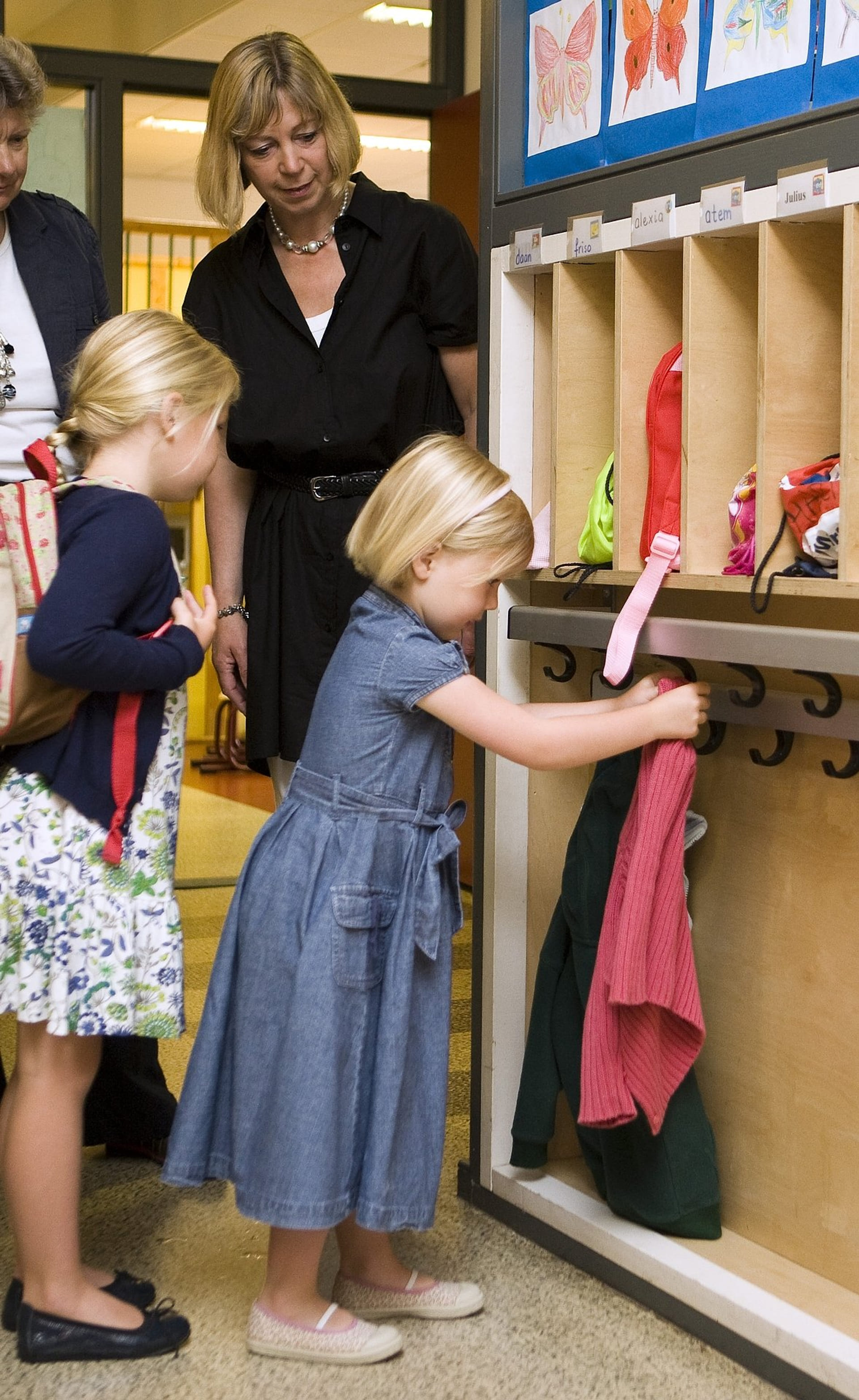 Alexia toen ze voor het eerst naar de basisschool ging.