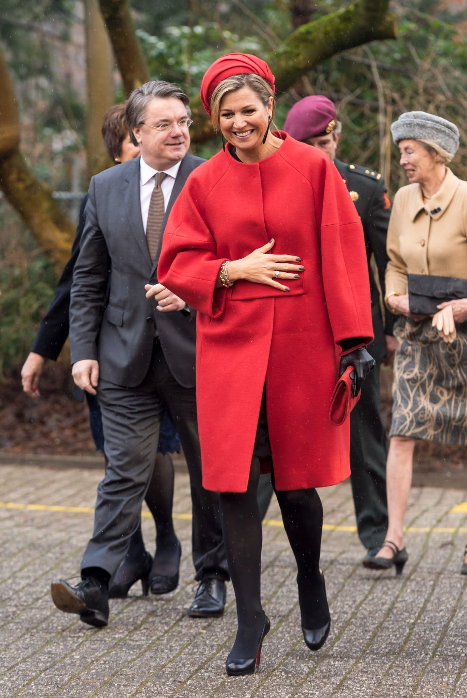 Máxima tijdens het bezoek bij stichting Het Vergeten Kind.