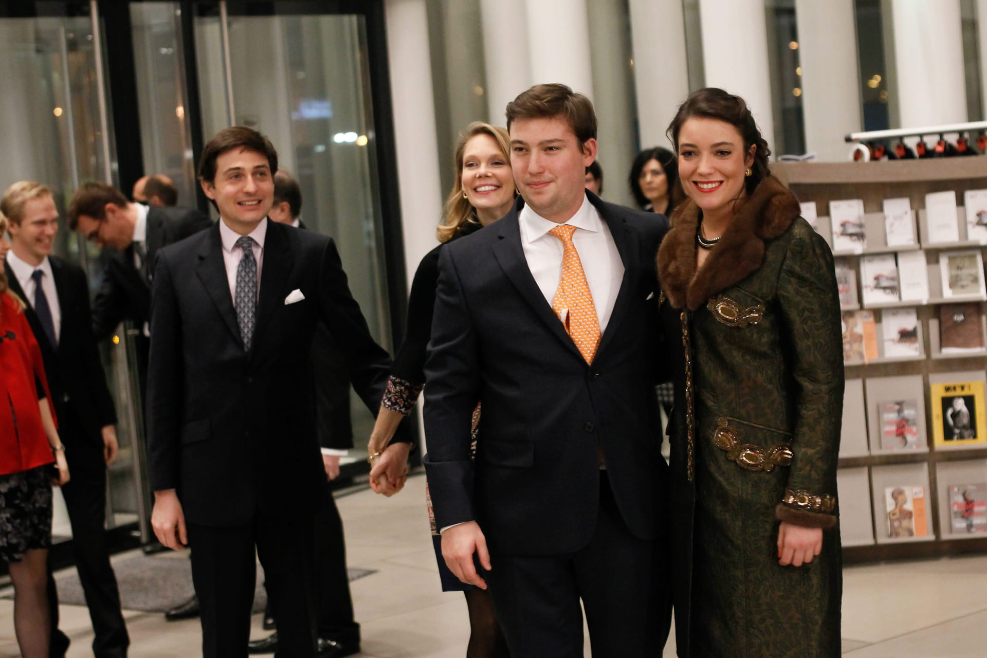Prinses Alexandra samen met haar jongere broer Sébastien.