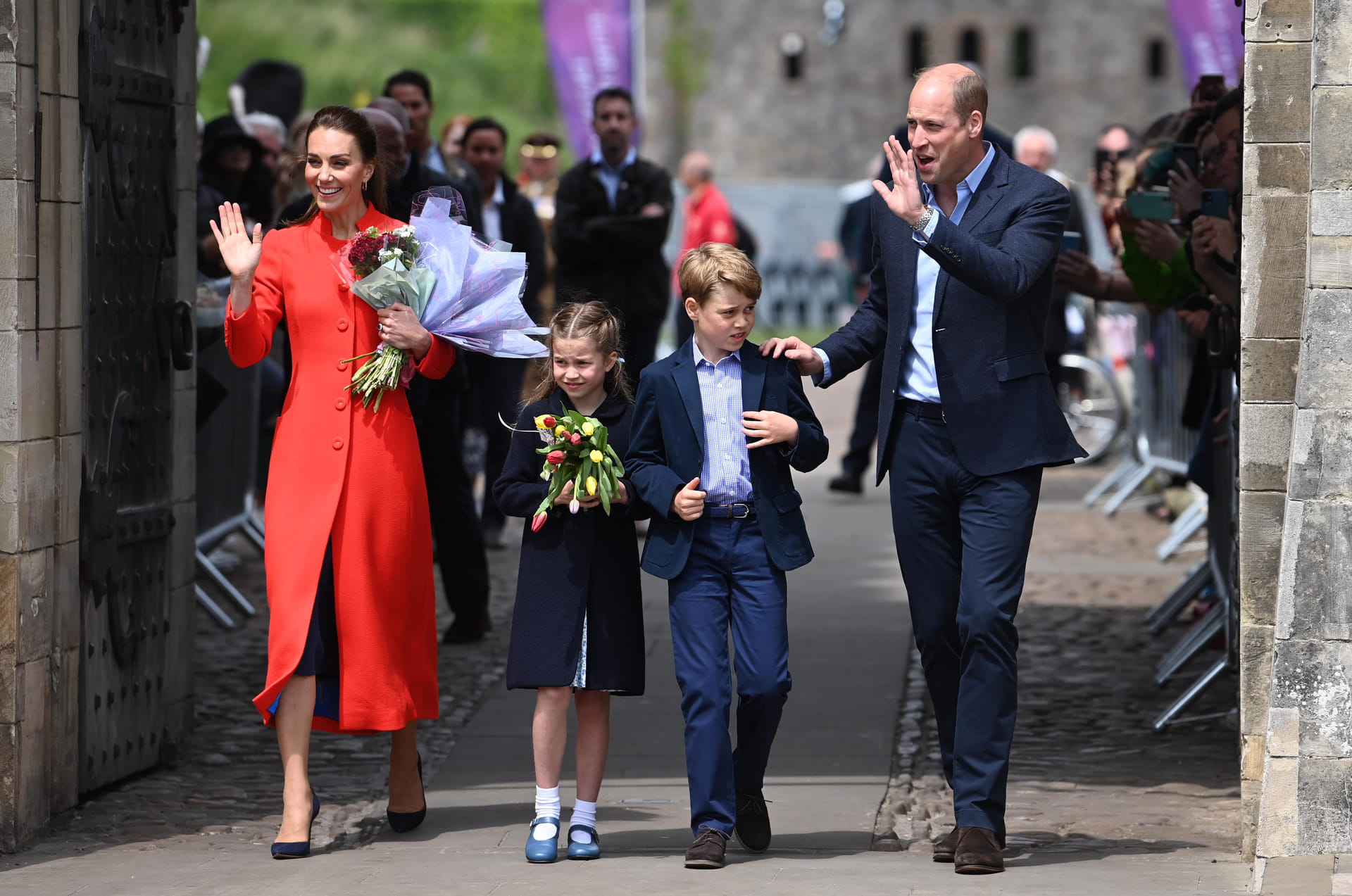 William, Catherine, George, Charlotte Wales