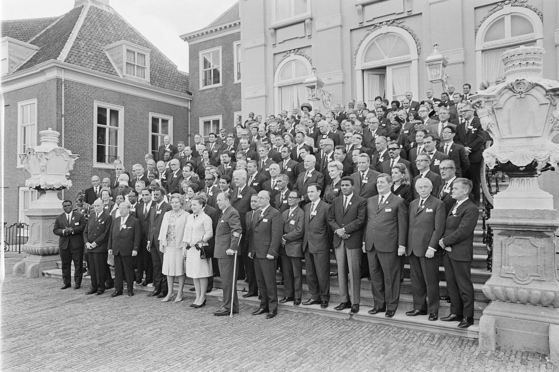 6 september 1967: op paleis Huis ten Bosch ontvingen koningin Juliana en prinses Margriet