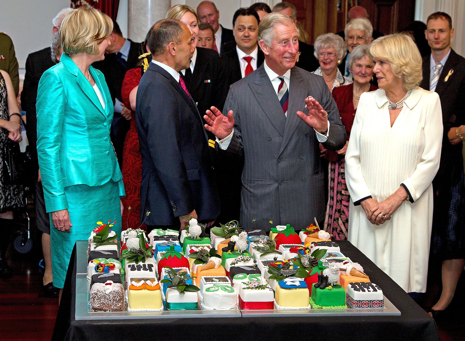 In 2012 viert Charles zijn verjaardag samen met Camilla tijdens een bezoek in Nieuw-Zeeland.