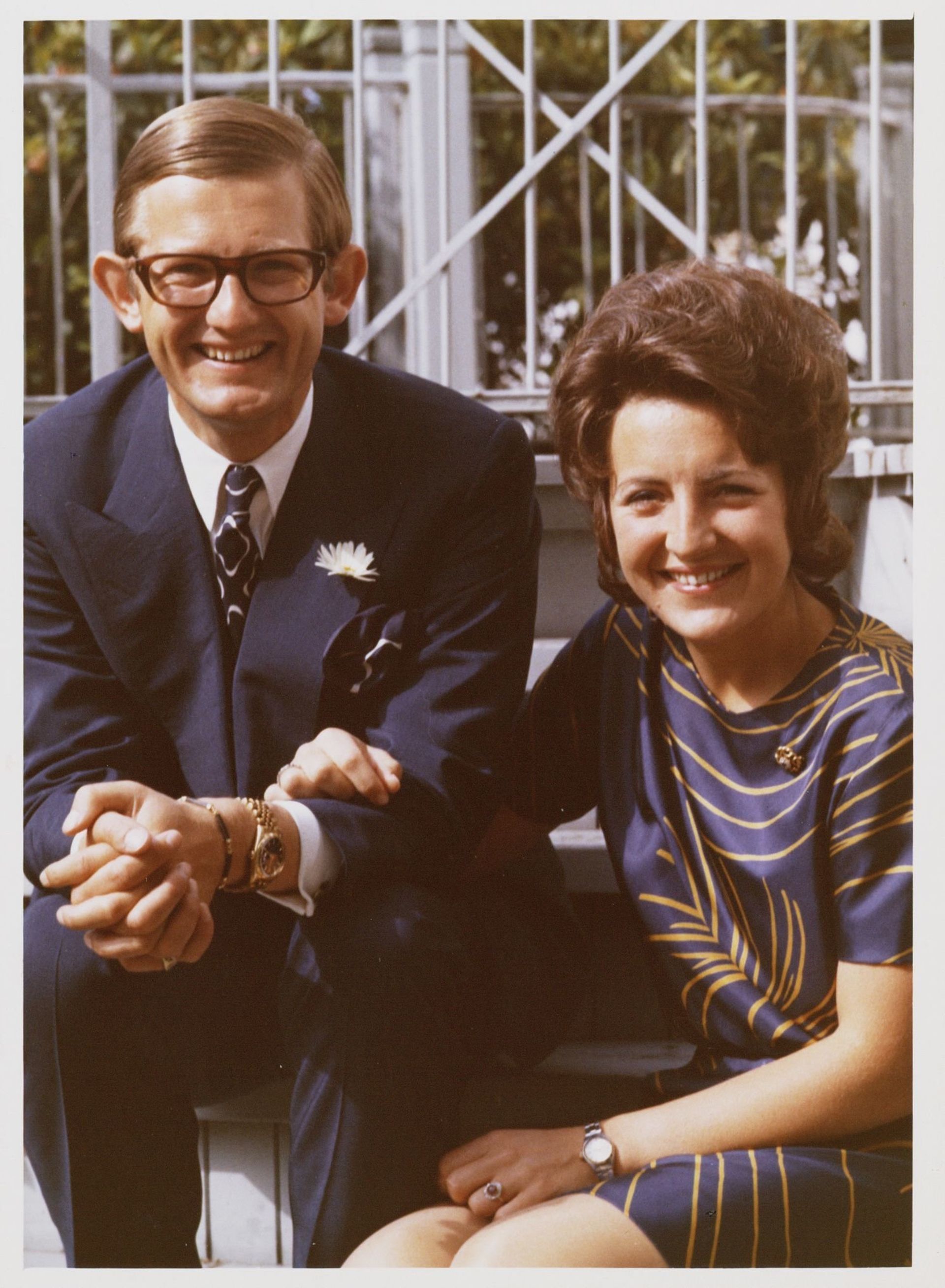 Een zonnige foto van Pieter en Margriet uit 1971.