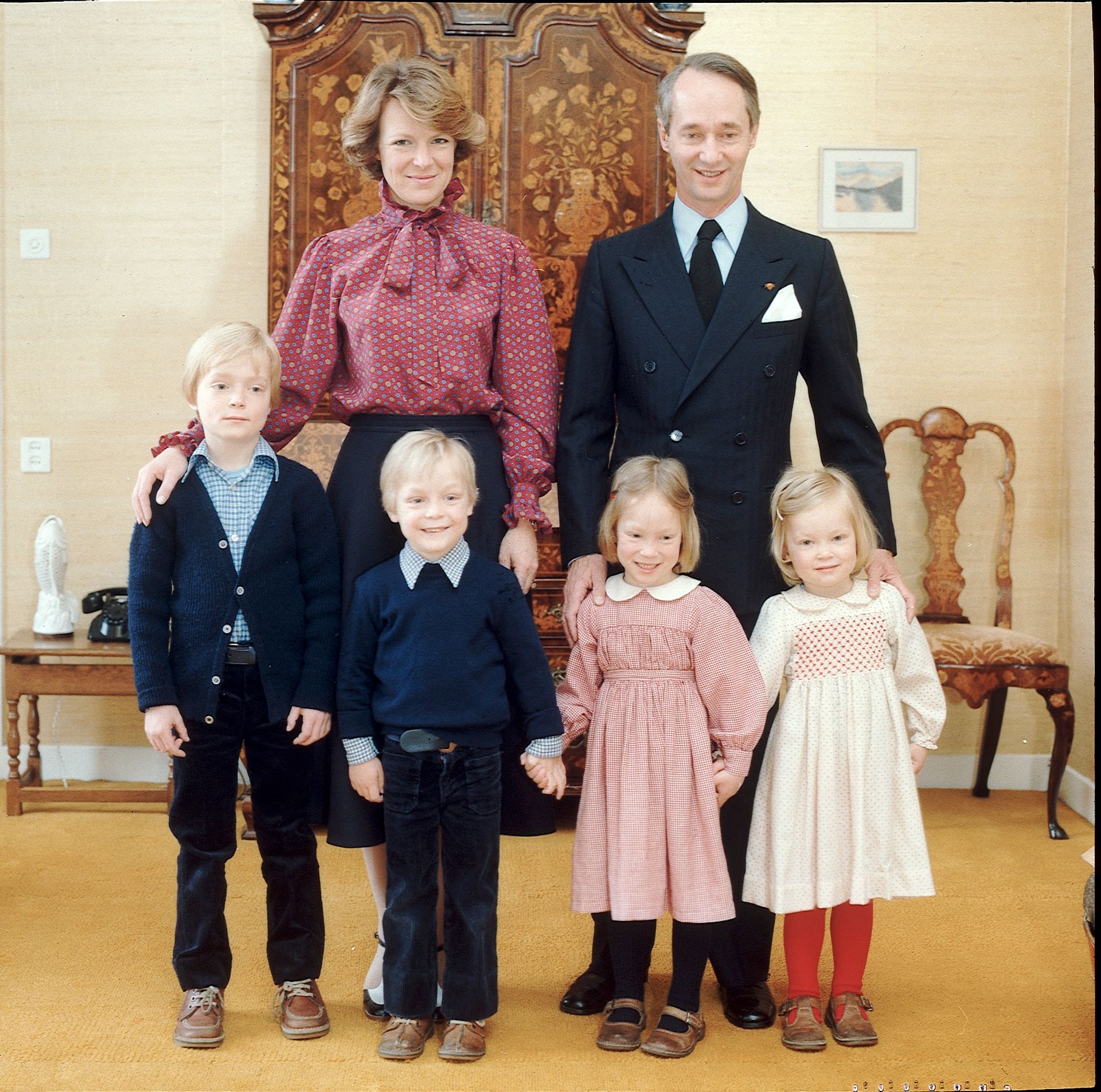 Het gezin in 1977.