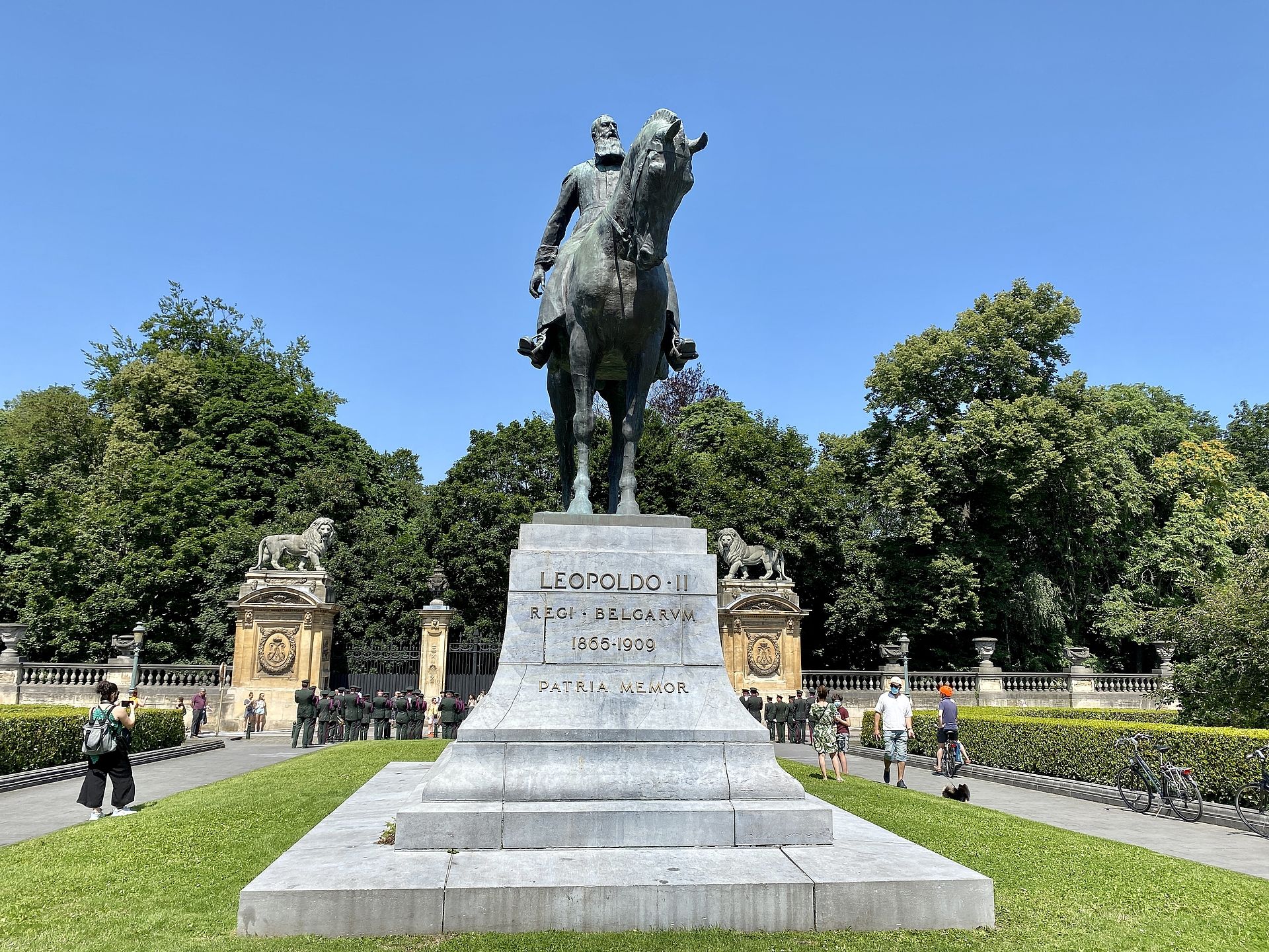 Het monument van Leopold II in Brussel.