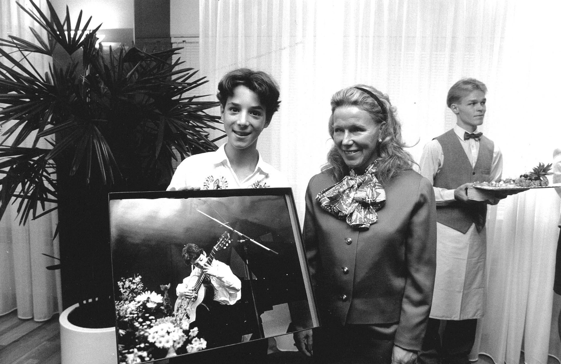 5 september 1991: prinses Christina met Izhar Elias, dat jaar de winnaar van het concour.