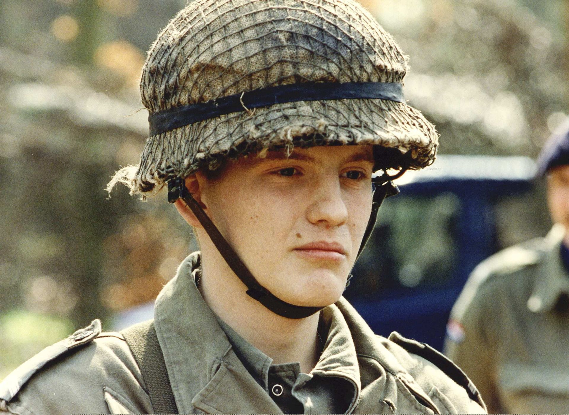 April 1991: de 19-jarige prins begint zijn opleiding tot pelotonscommandant.