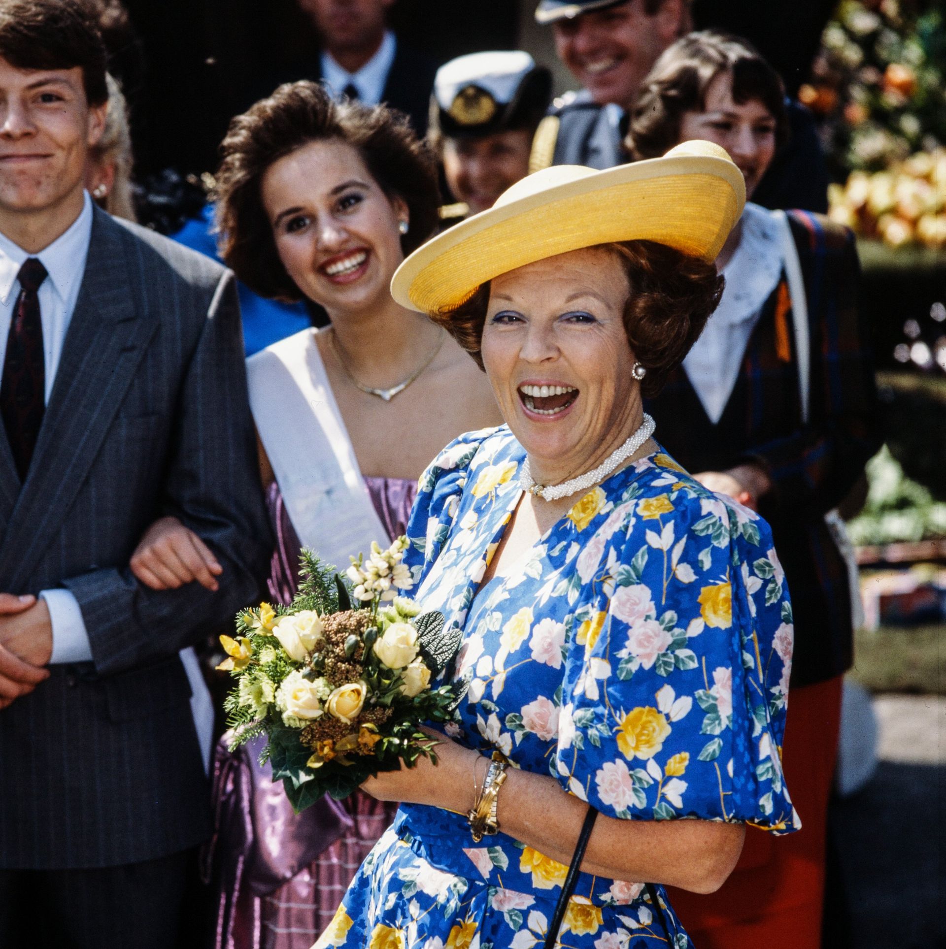 Koninginnedag 1989 in Goedereede en Oud-Beijerland, Zuid-Holland.