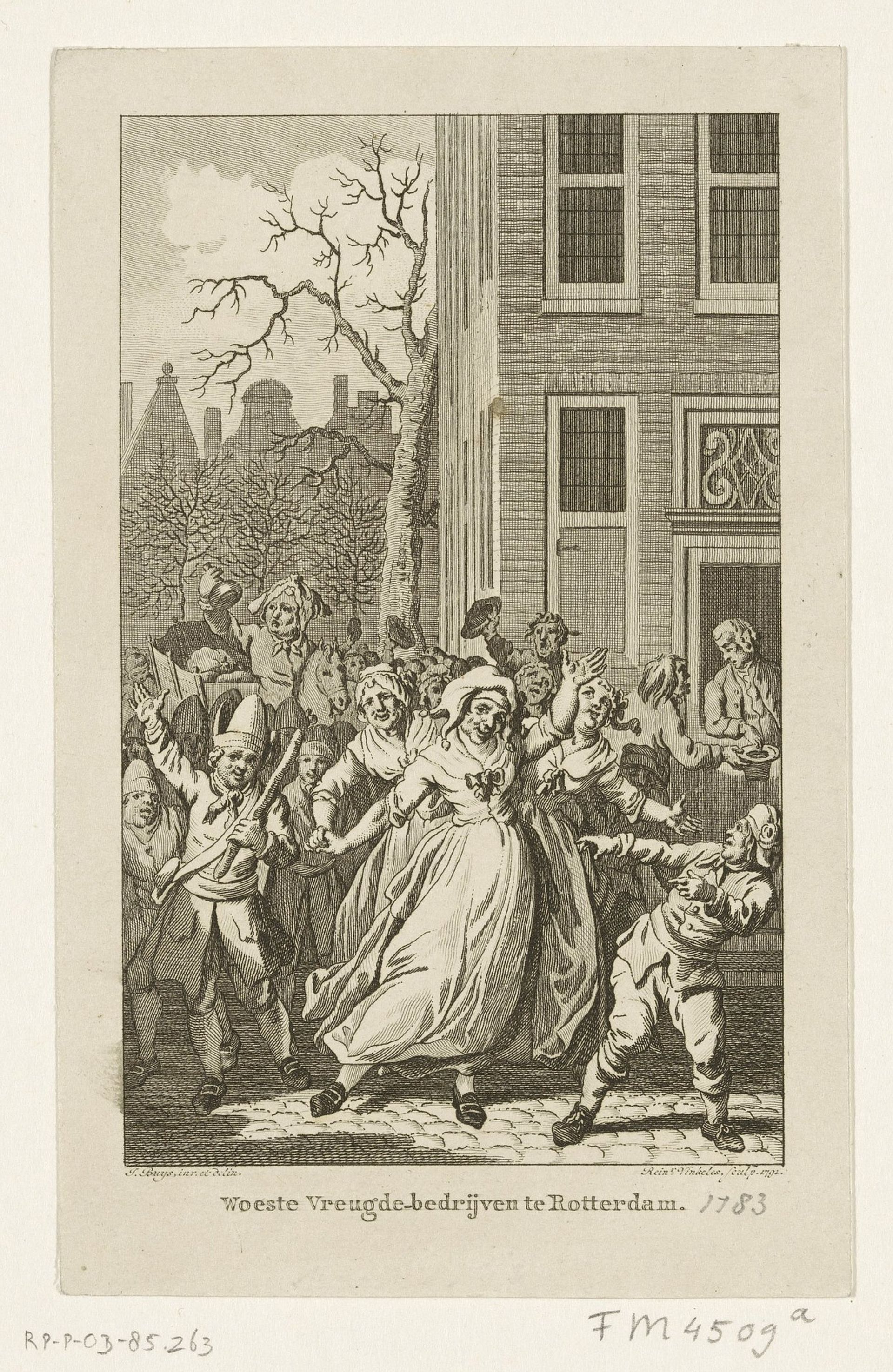 Oranjefeesten in Rotterdam tijdens de verjaardag van prins Willem V, 1783.