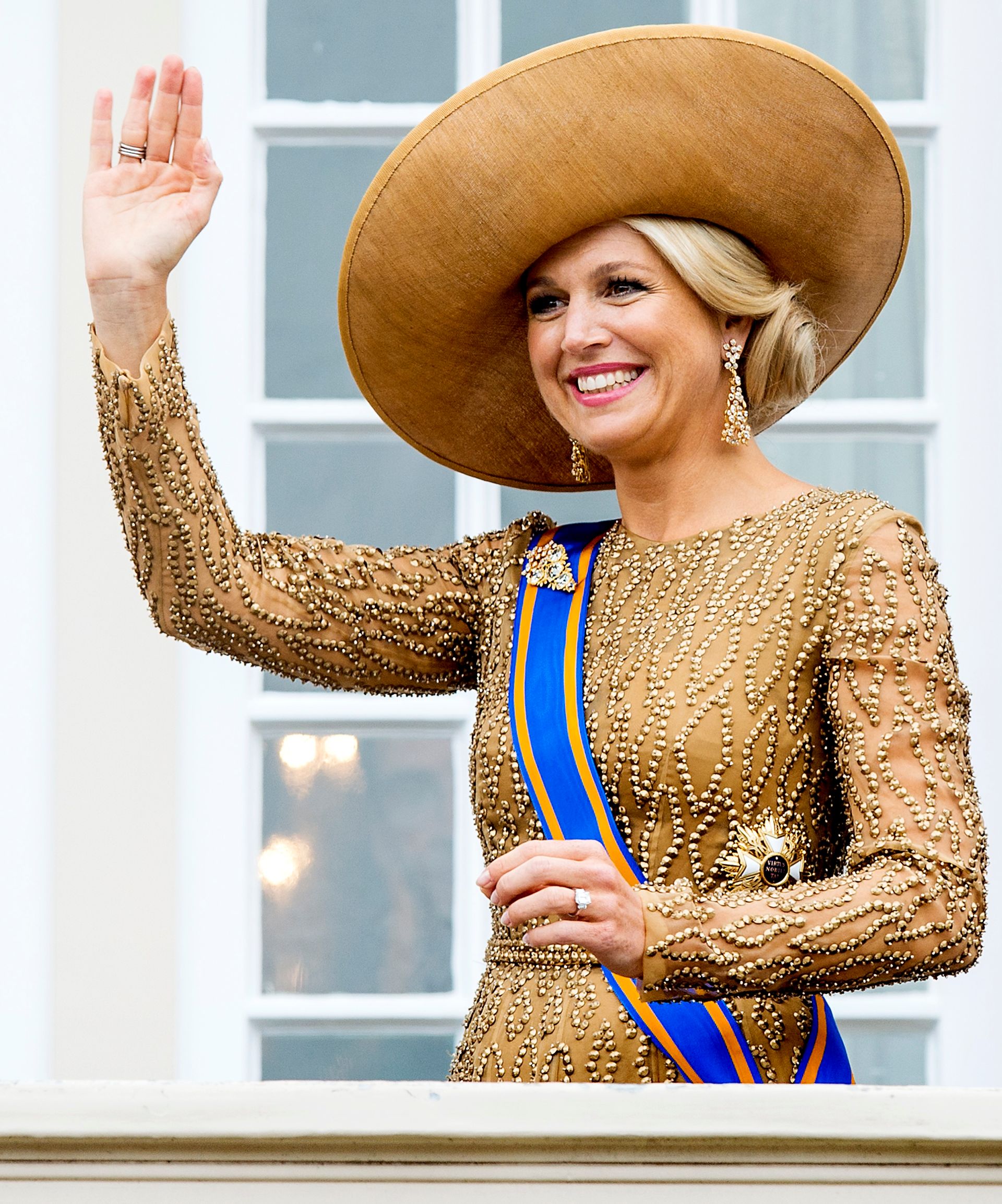 Máxima in 2013, voor het eerst als koningin.