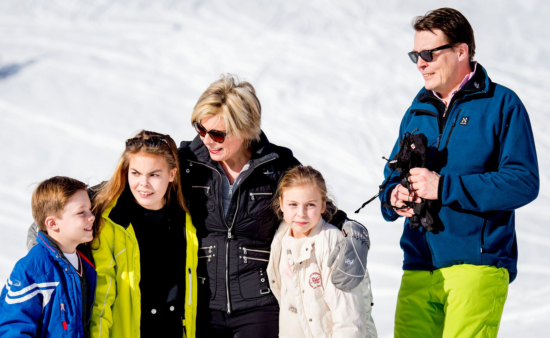 Op wintersportvakantie met de familie in Oostenrijk, 2016.