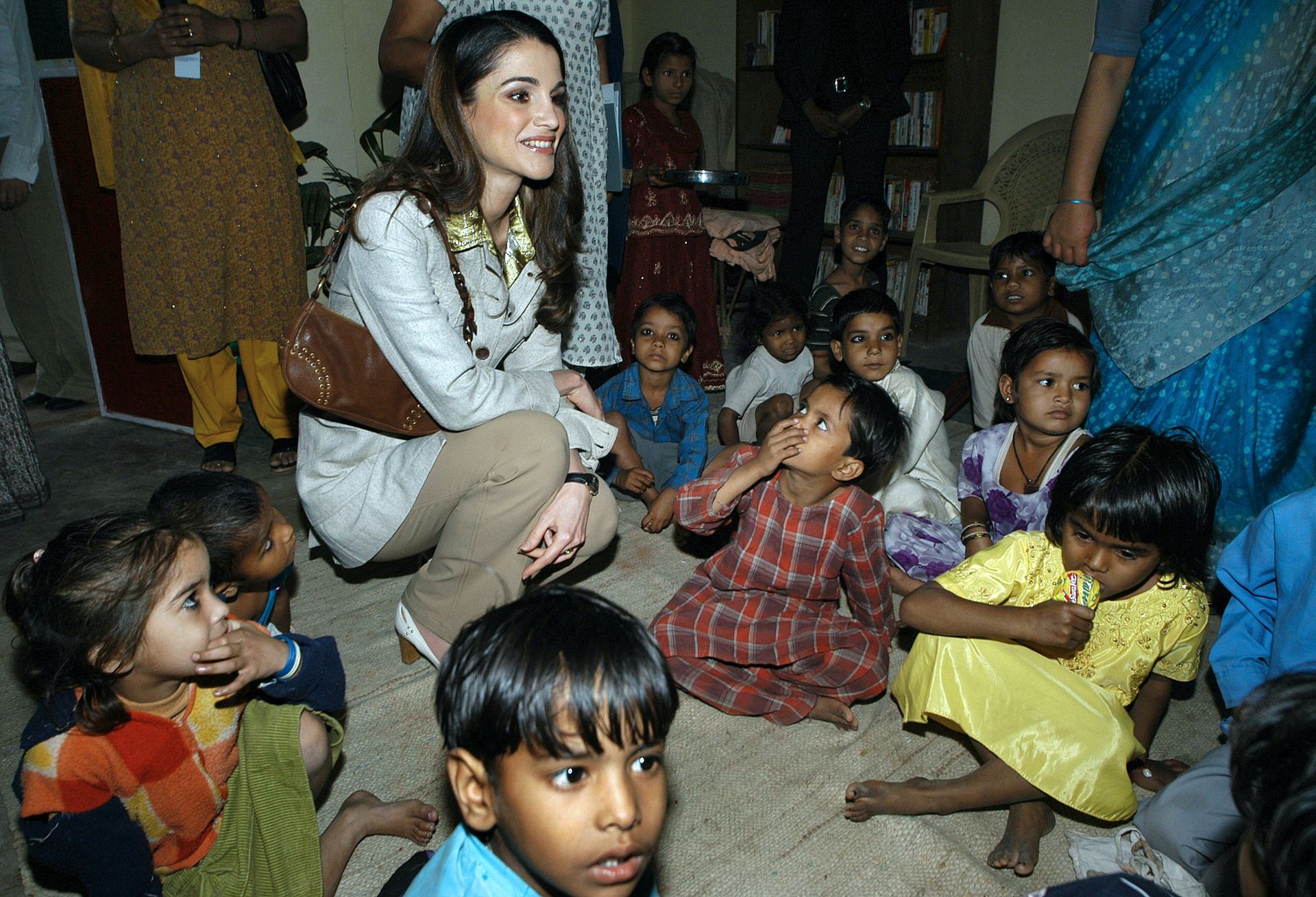 Koningin_Rania_kinderen_India.jpg