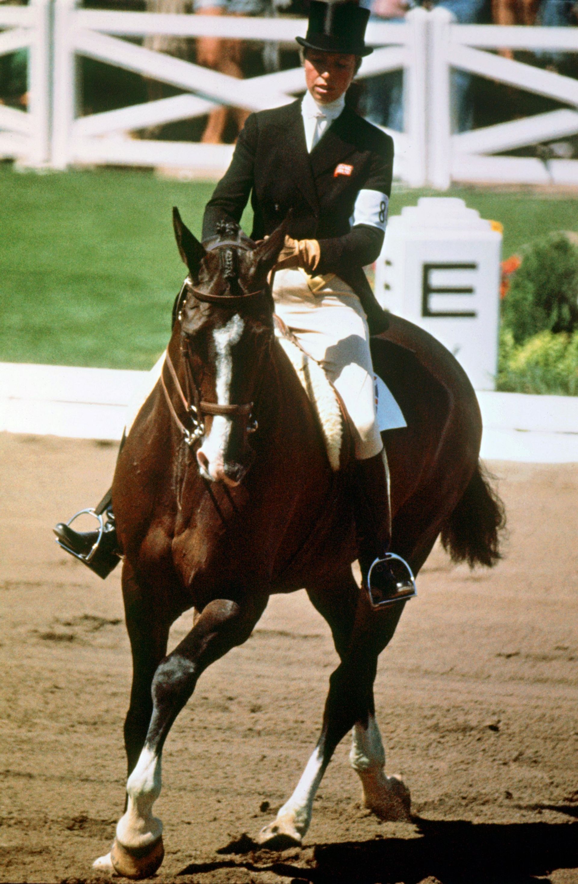 Anne en paard Goodwill op de Olympische Spelen in 1976.