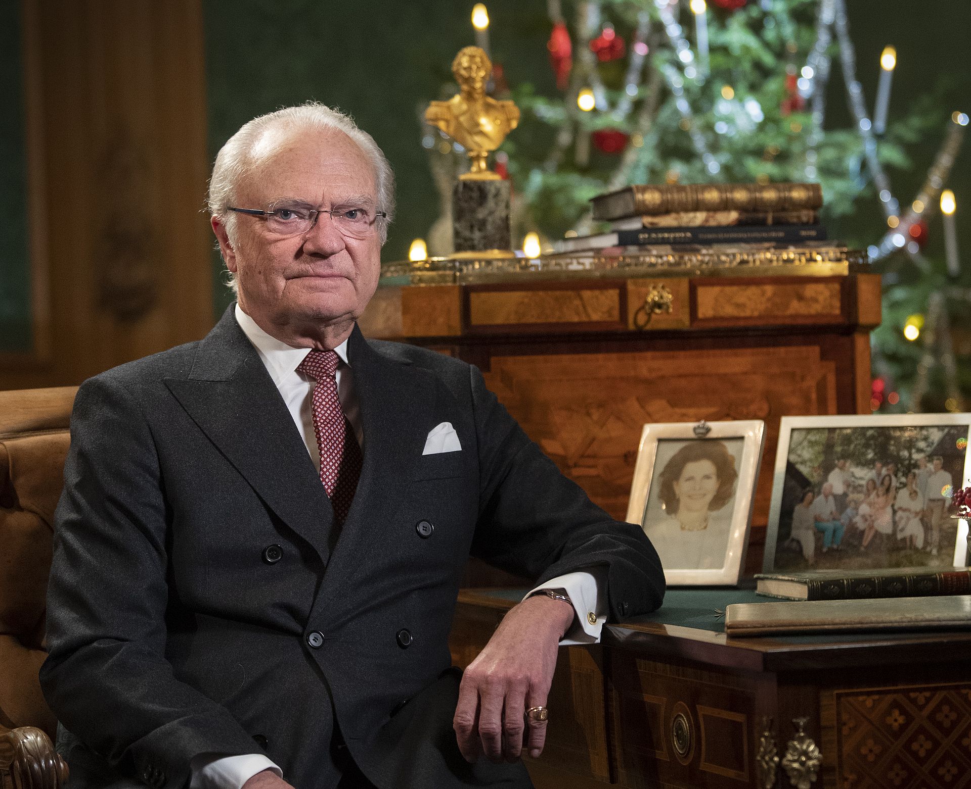 Koning Carl Gustaf XVI van Zweden.