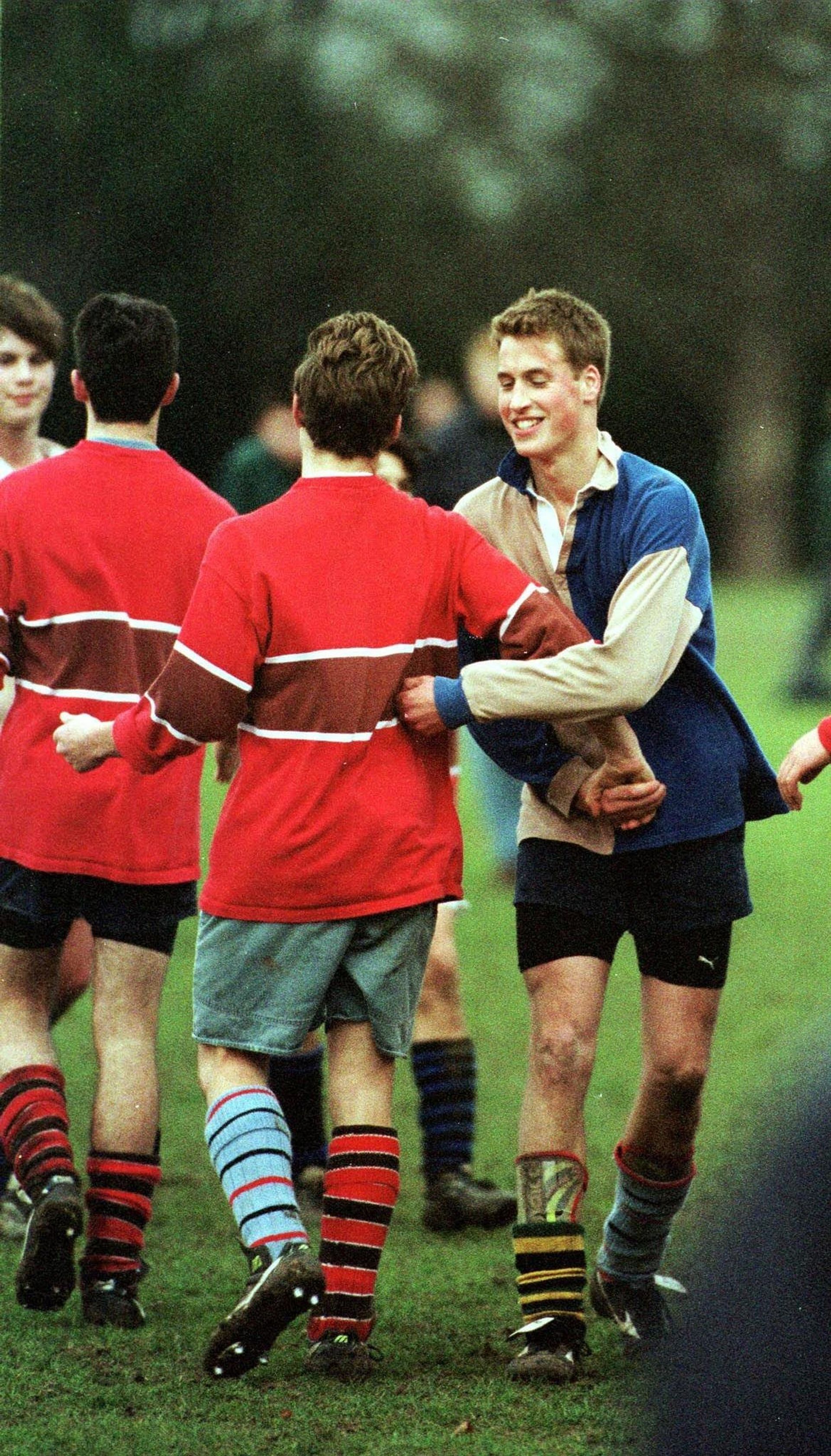 William op het rugbyveld, 2000.