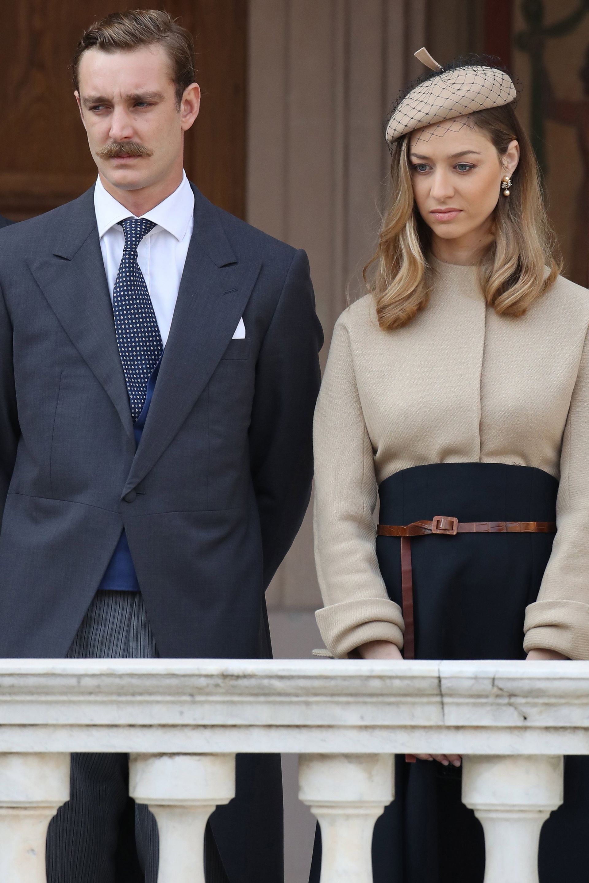 Beatrice en Pierre op de nationale feestdag van Monaco in 2017.