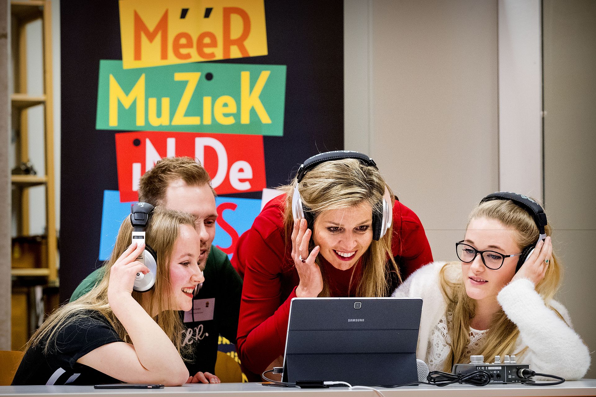 In 2018 nam Máxima een kijkje bij de lerarenopleiding in Leiden. Ze bekeek hoe de toekomstige