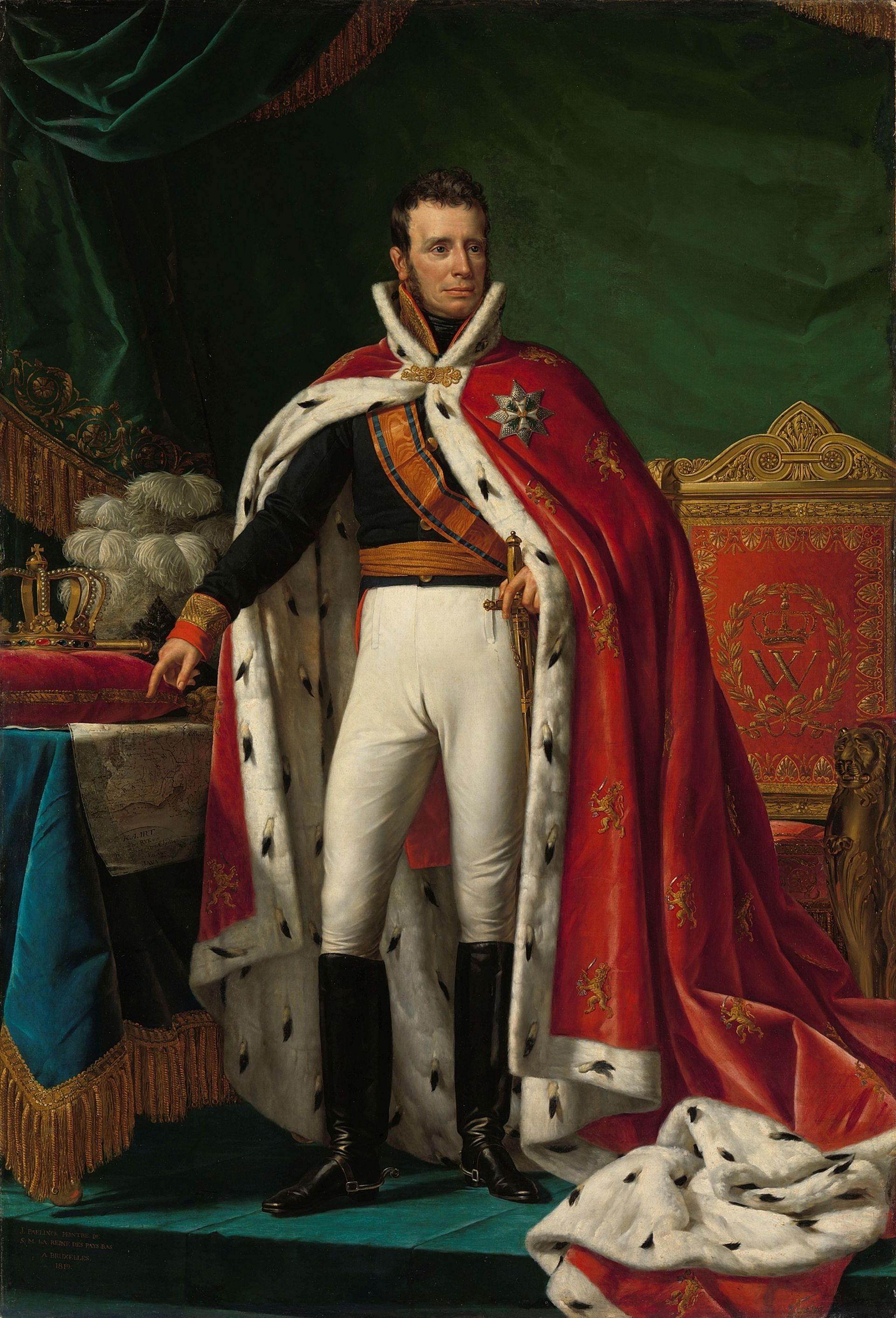 Koning Willem I, c. 1819.