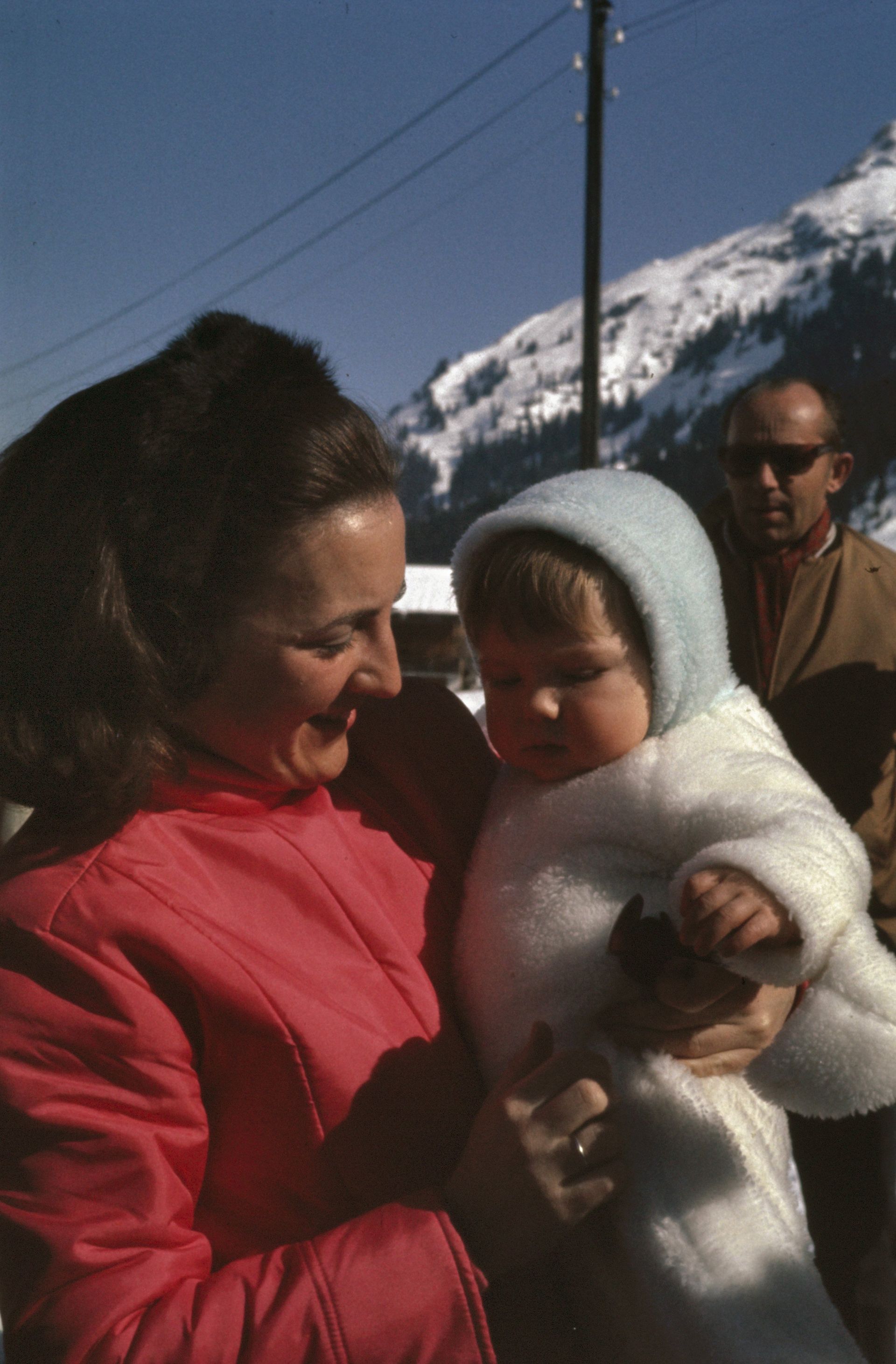1969: prinses Margriet met Maurits.