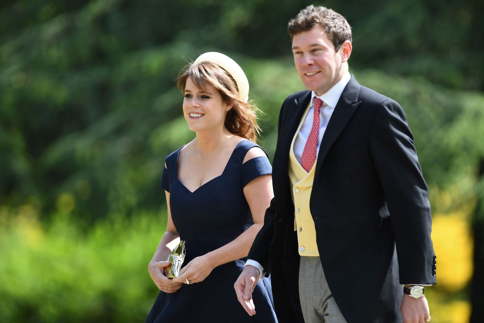 Eugenie en Jack tijdens de bruiloft van Pippa Middleton en James Matthews in 2017.